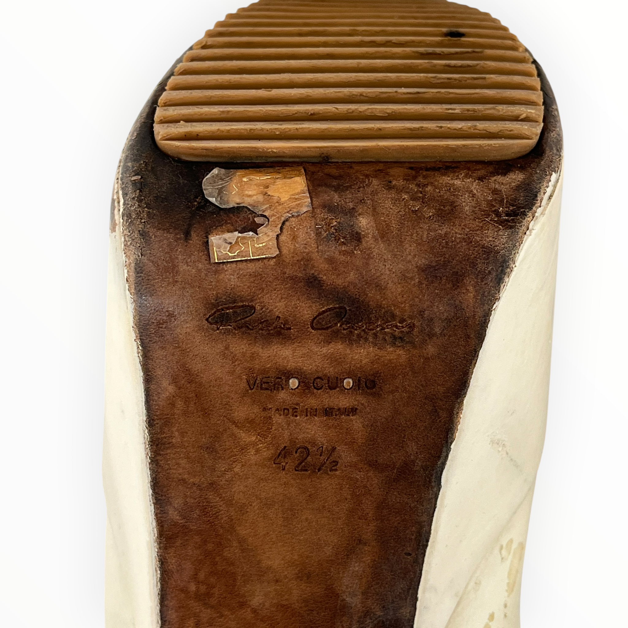 Rick Owens/Boots/EU 42.5/Leather/WHT/KISS HEELS view 6