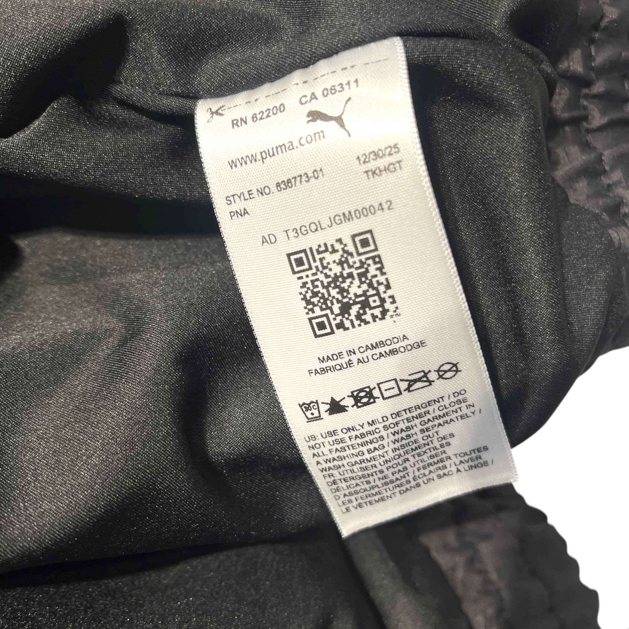 PUMA/Windbreaker/L/Polyester/BLK/All Over Print/puma/nahmias view 5