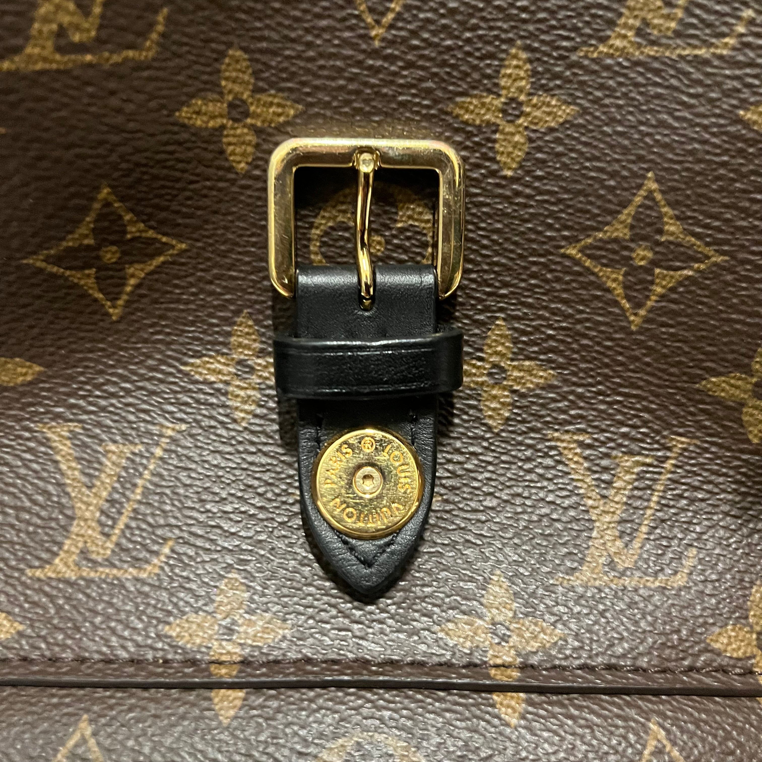 LOUIS VUITTON/Bag/Monogram/Leather/BRW/montsouris backpack view 4