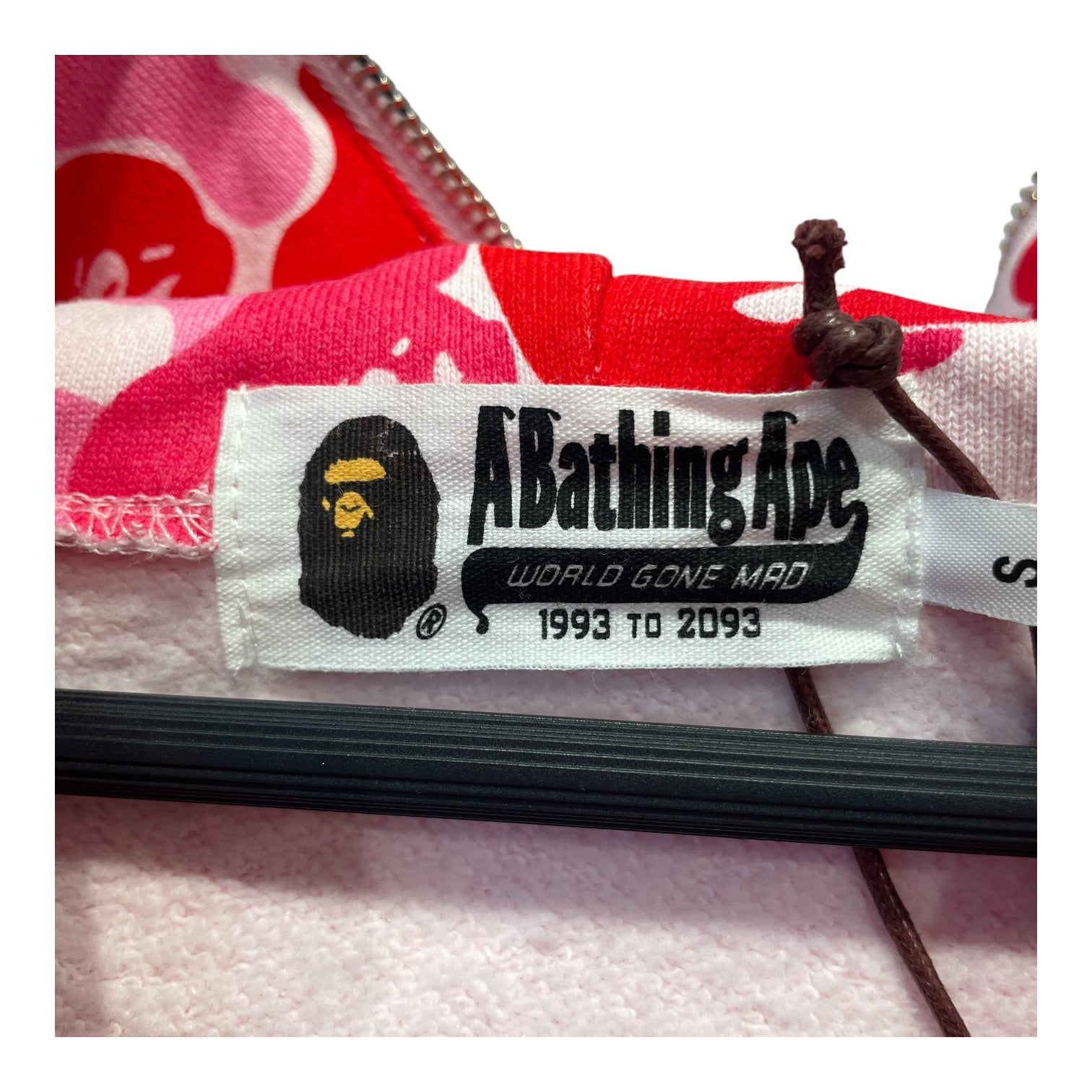 A BATHING APE/Zip Up Hoodie/S/Camouflage/Cotton/PNK/ABC SHARK HOODIE view 3