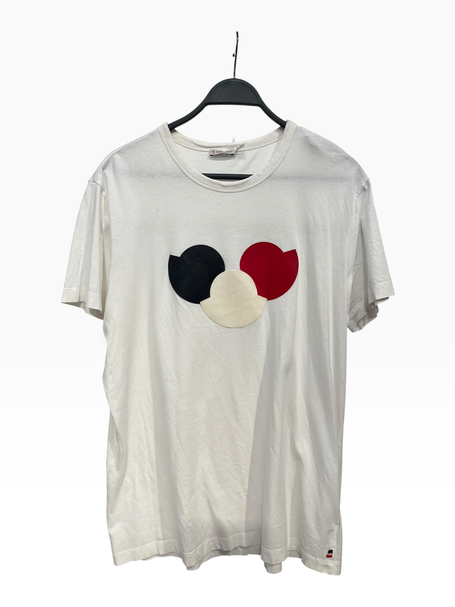 MONCLER/T-Shirt/XL/Cotton/WHT/Maglia Girocollo view 2