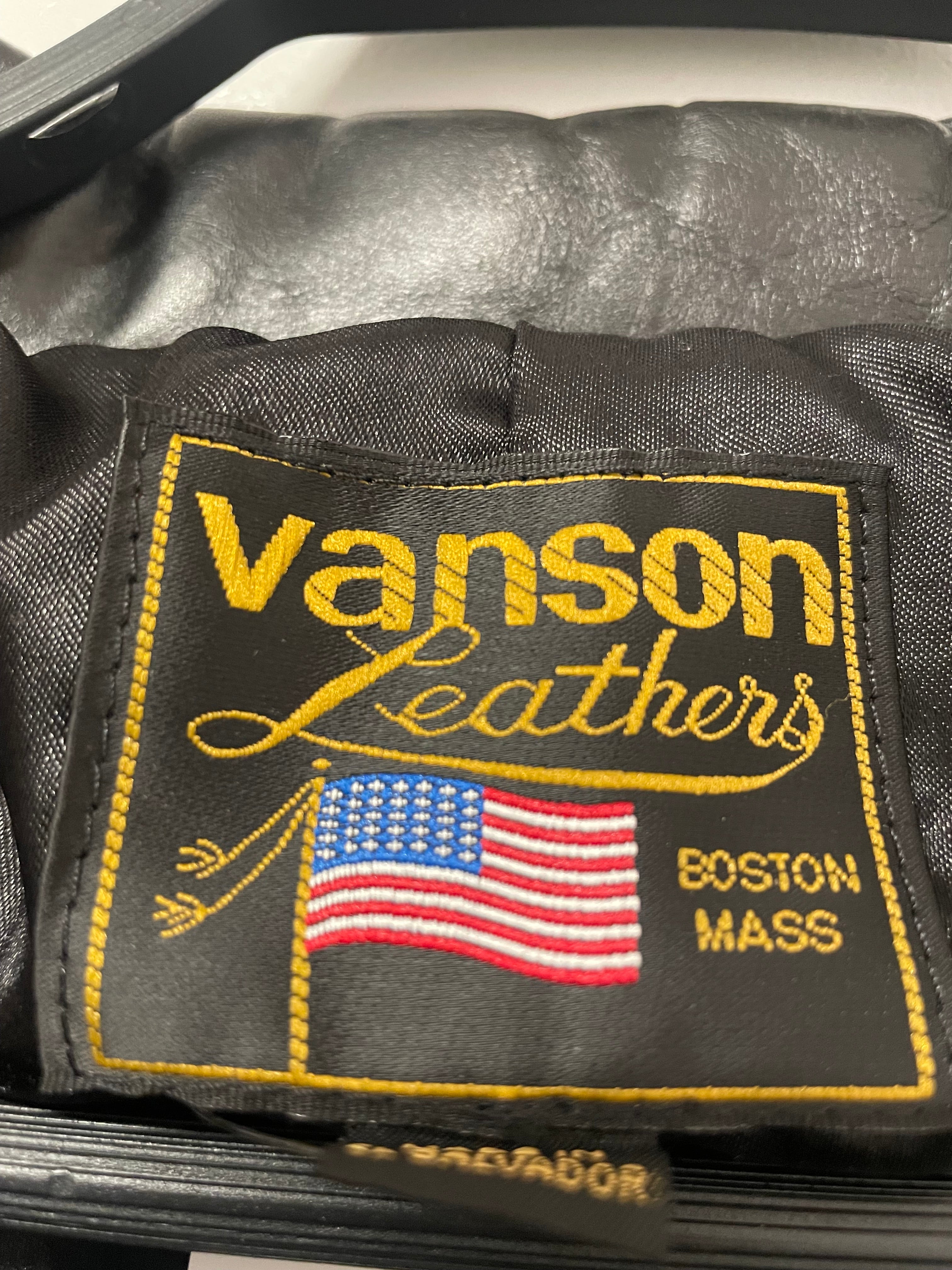 VANSON/Leather Jkt/XL/Leather/BLK/ view 3