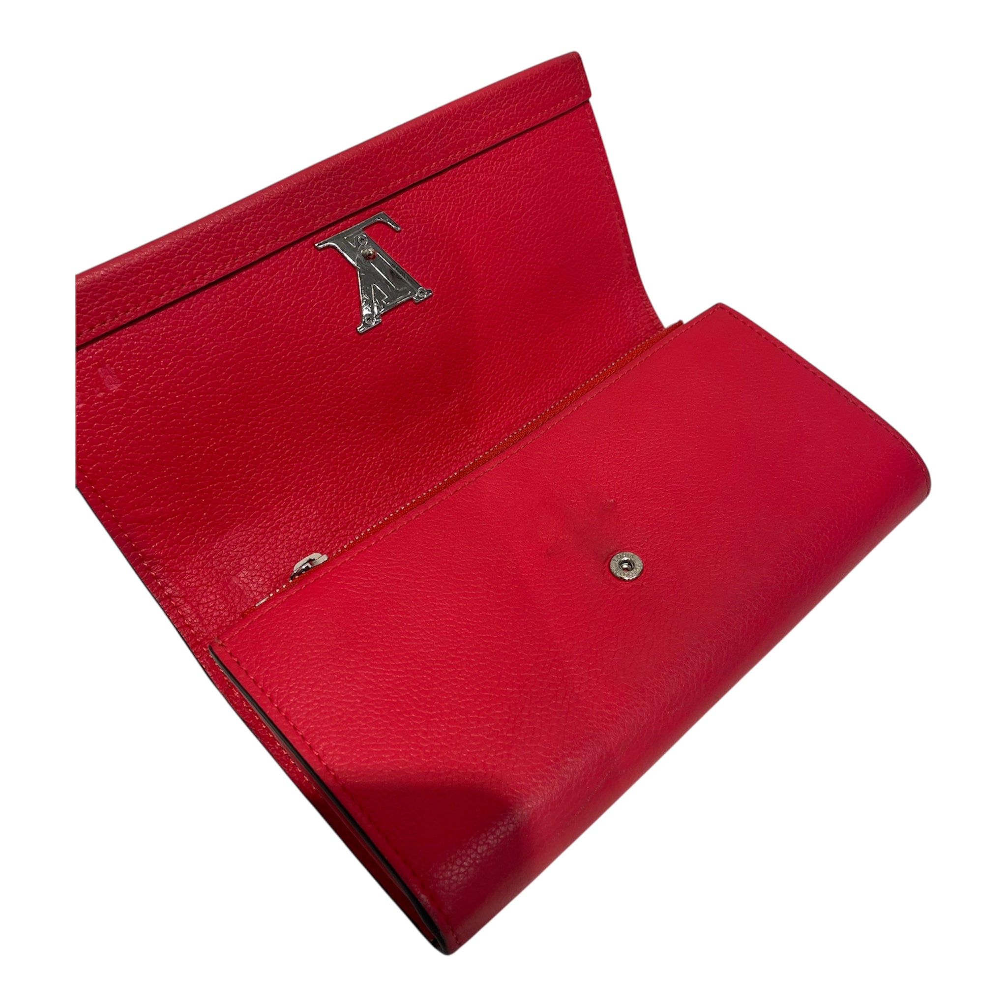 LOUIS VUITTON/Long Wallet/Leather/RED/CA0196 view 4