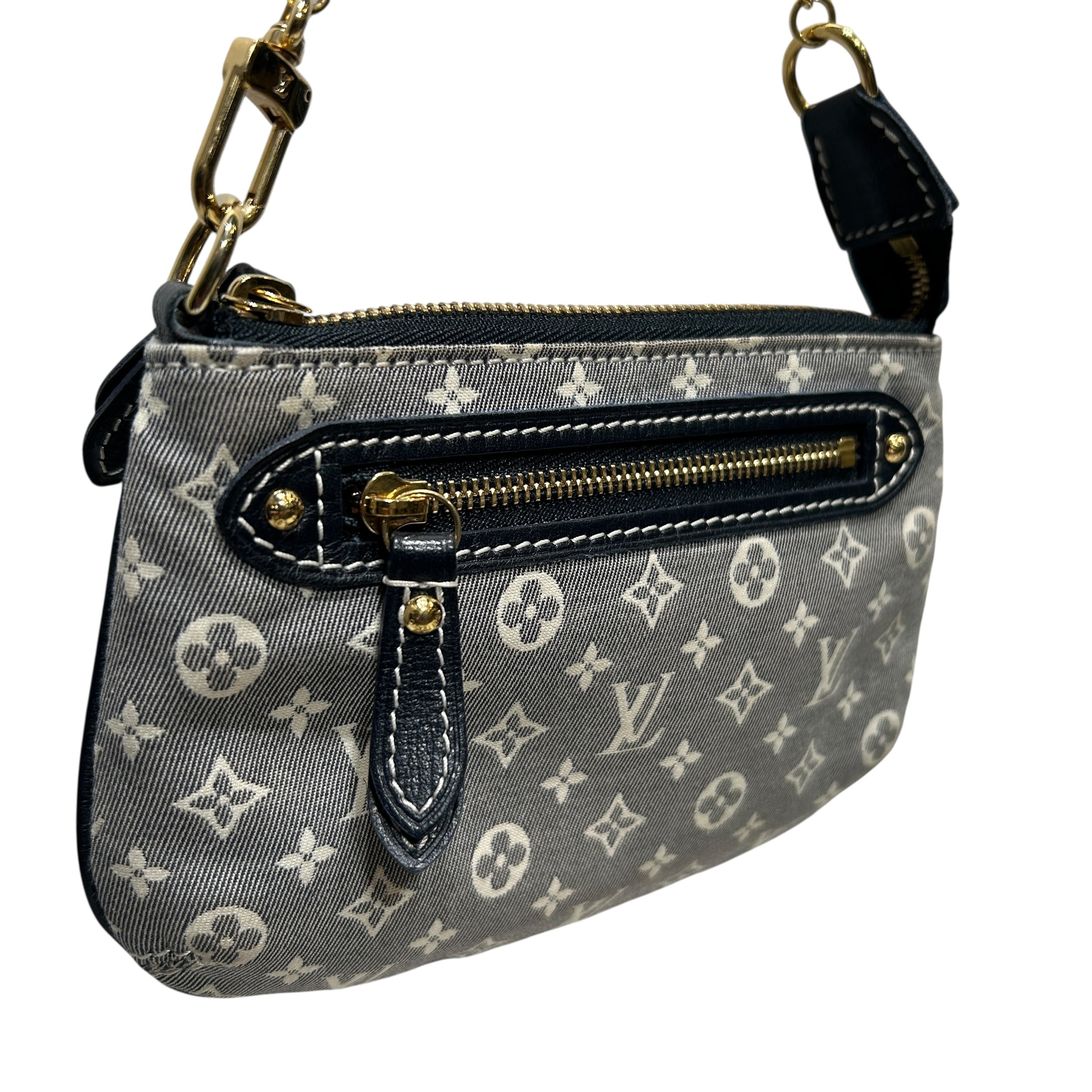 LOUIS VUITTON/Bag/Monogram/NVY/MINI LIN POUCH view 5