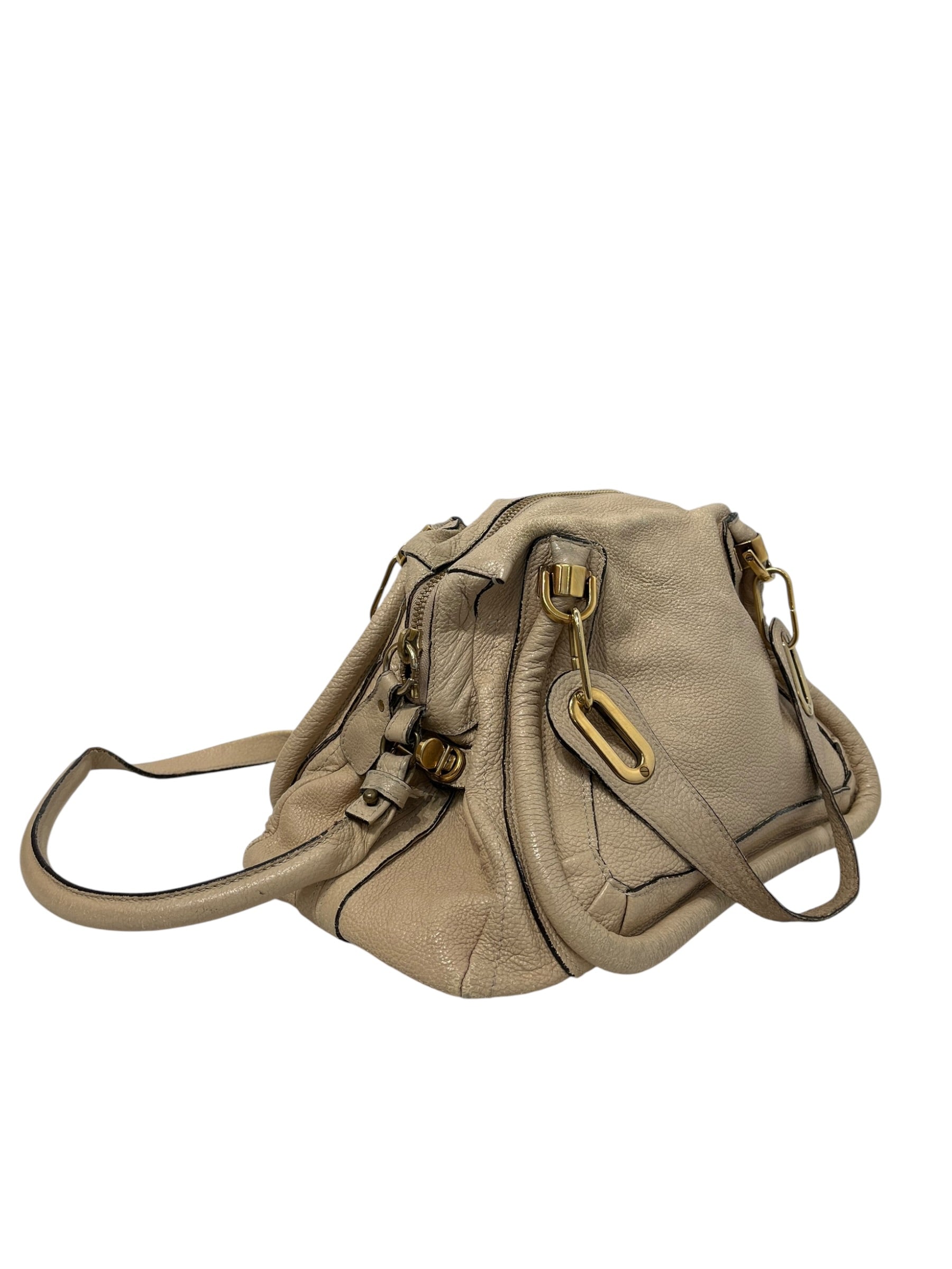 Chloe/Bag/Leather/BEG/PARATY BAG GOLD HARDWARE view 6