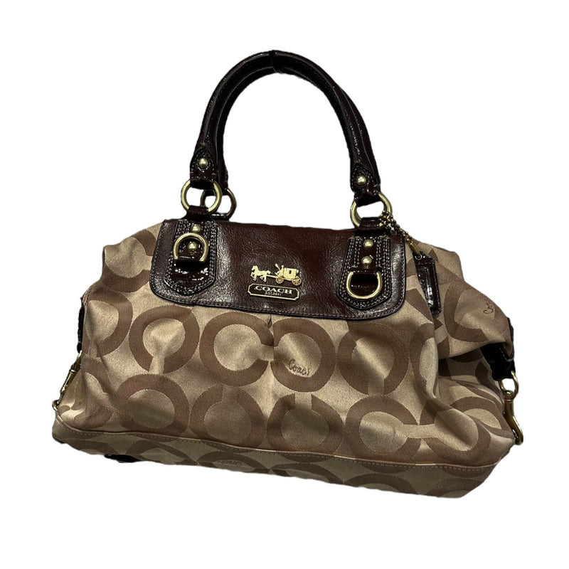 COACH/Hand Bag/Monogram/Cotton/BEG/H0826G-12943