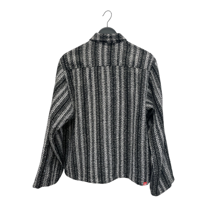 Jungles/Jacket/M/Polyester/BLK/Stripe/Wool Knit