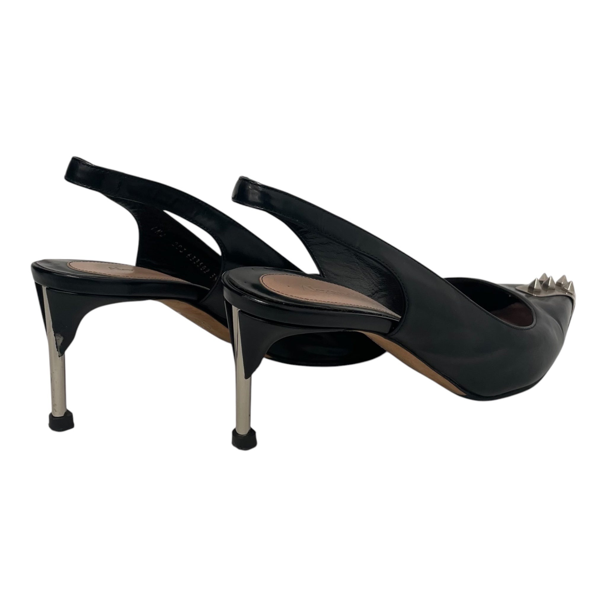 Alexander McQueen/Heels/US 7.5/Leather/BLK/SPIKES view 2