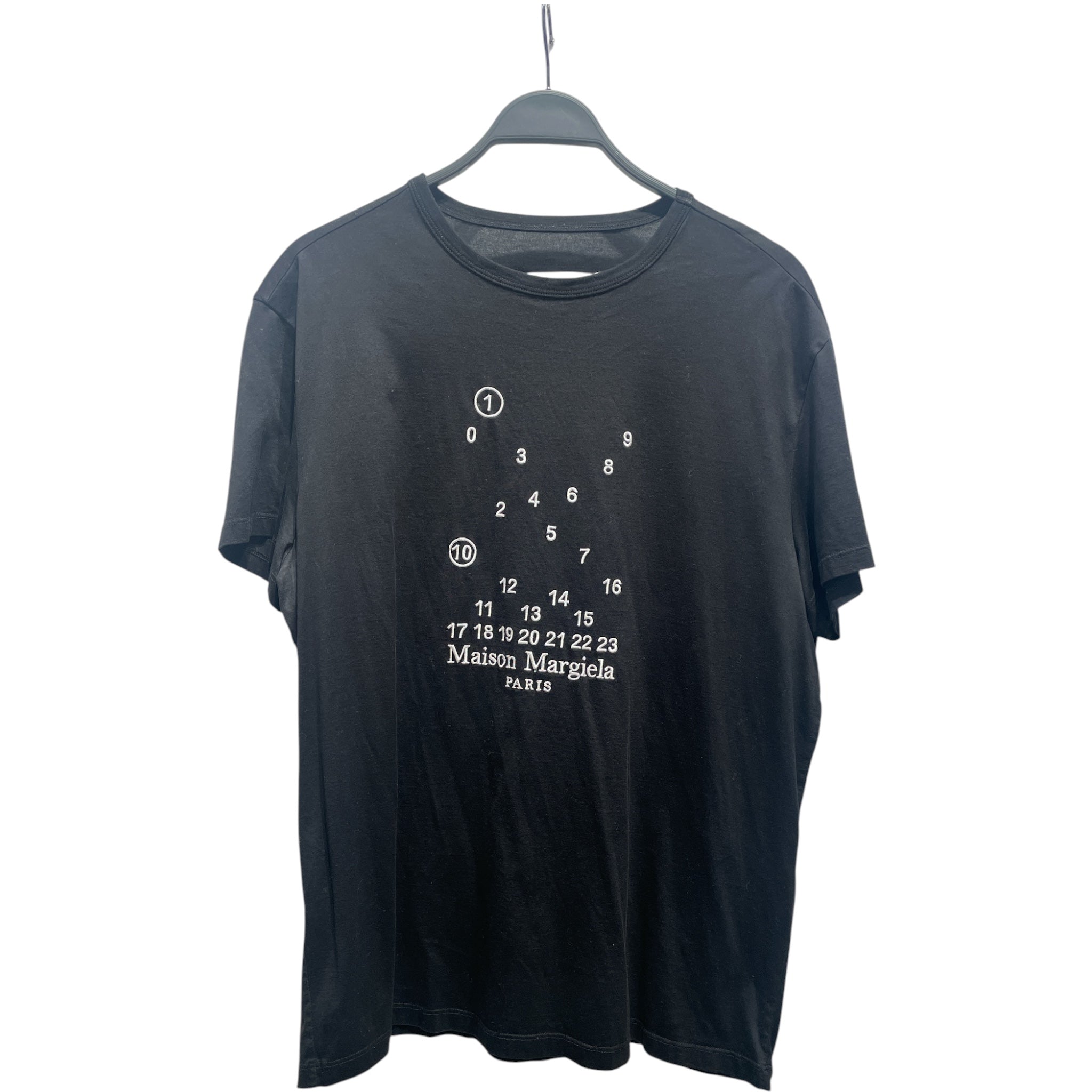 Maison Margiela/T-Shirt/L/Cotton/BLK/Numeric Logo Tee view 1