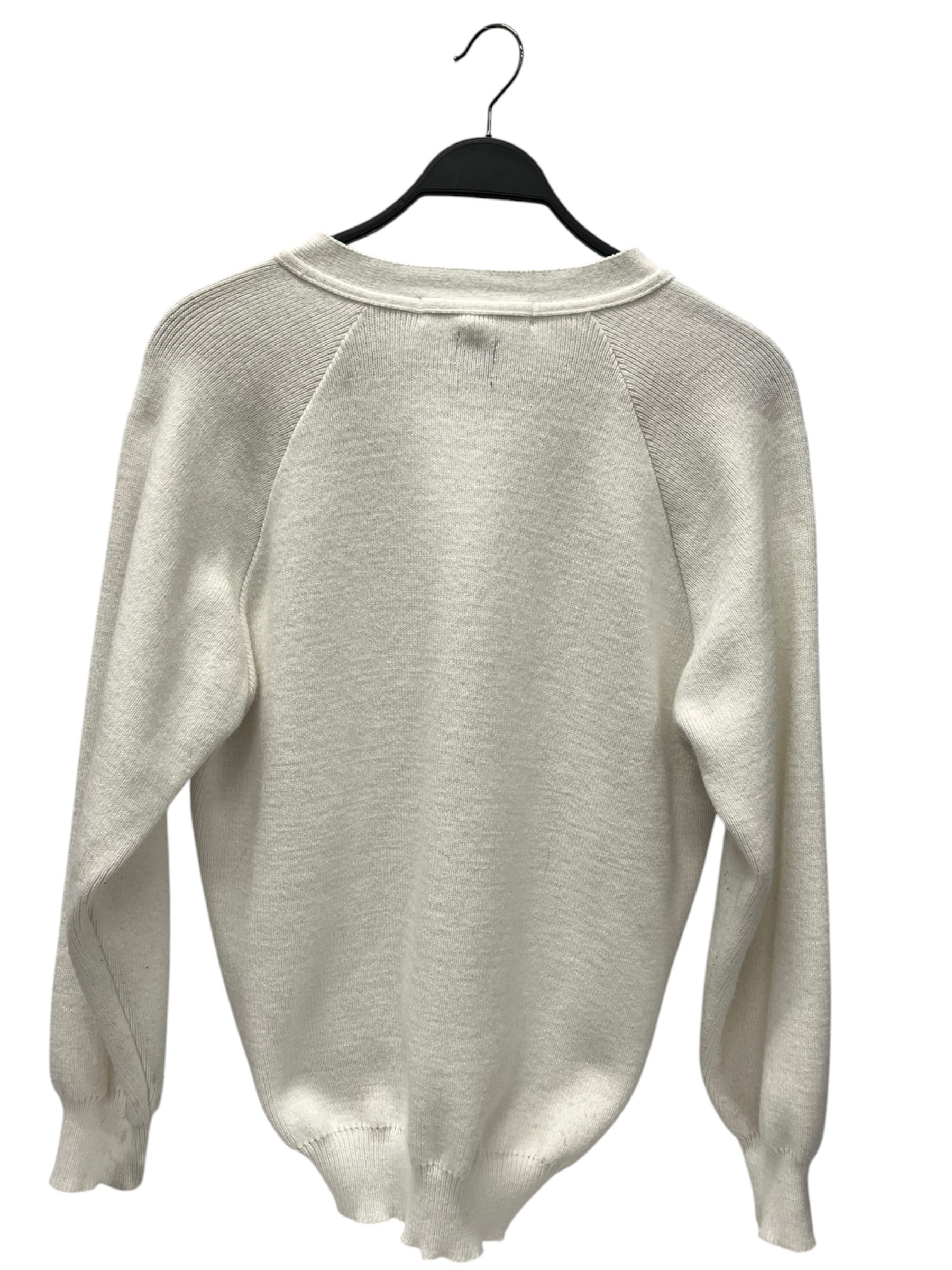 COMME des GARCONS GIRL/Cardigan/S/Wool/WHT/2021N501 PLAIN LOCHAUEN view 2