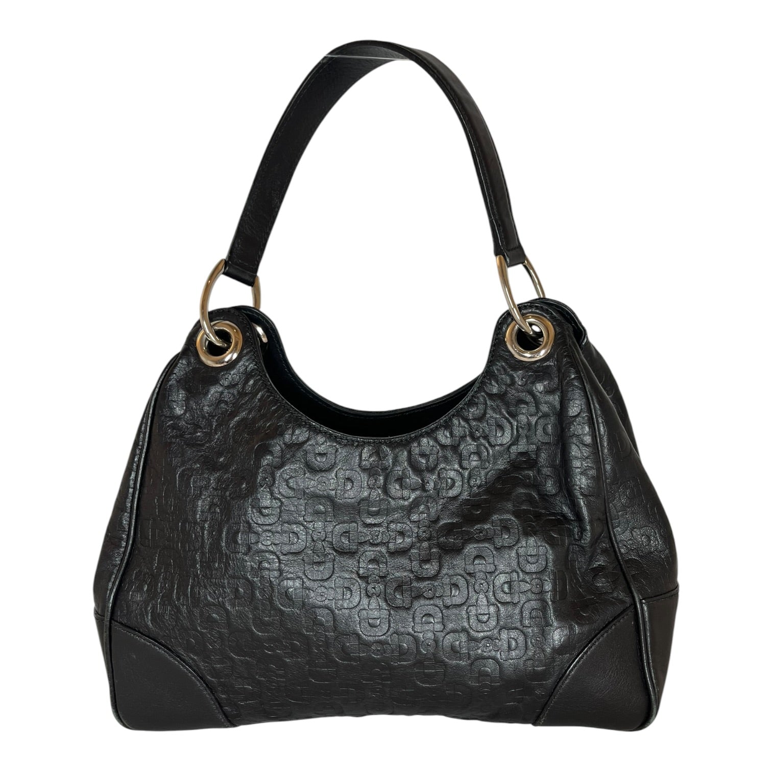 GUCCI/Hand Bag/All Over Print/Leather/BLK/HORSEBIT PATTERN view 1