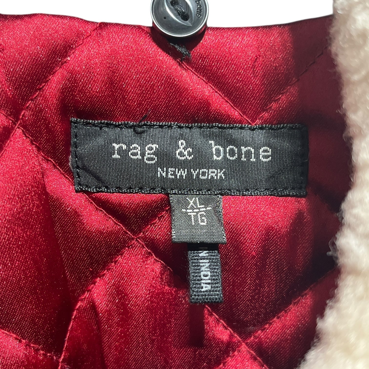 rag & bone/Leather Jkt/XL/Lambskin/BLK/PEELING-LAMB SHEARLING COLLAR view 3