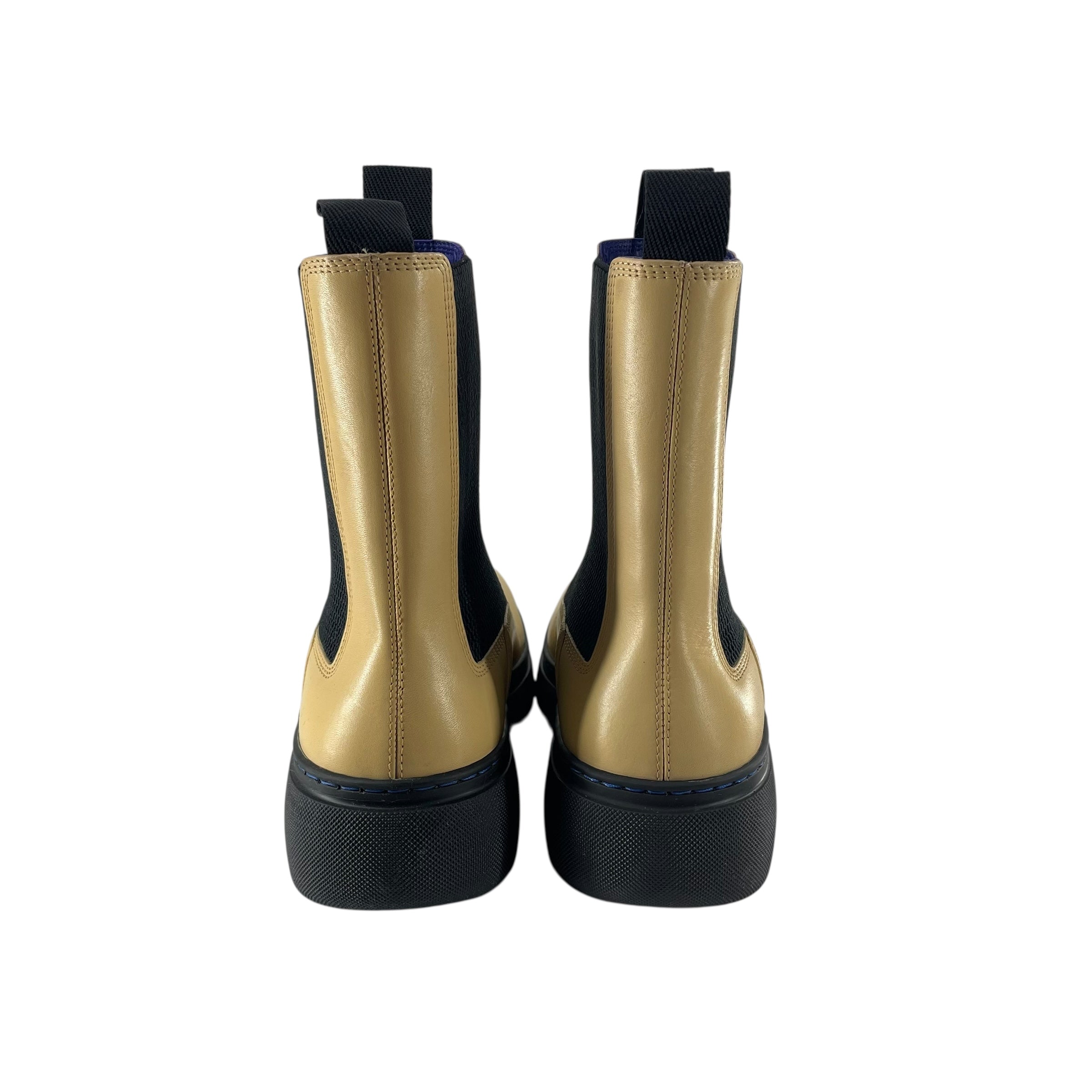 BURBERRY/Boots/EU 37.5/Leather/BEG/CREEPER CHELSEA view 4