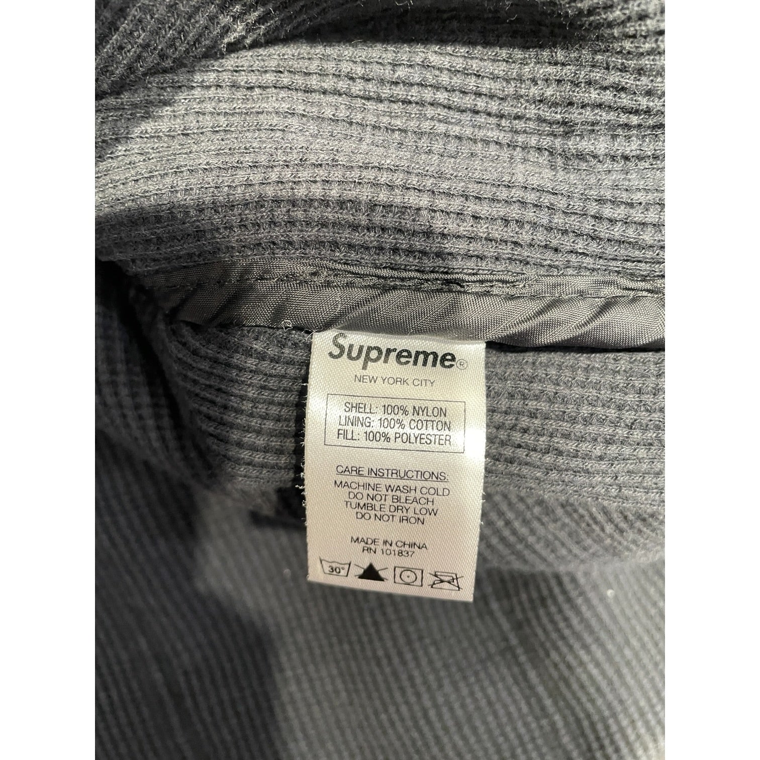 Supreme/Puffer Vest/M/Nylon/NVY/Verticle Puff view 4