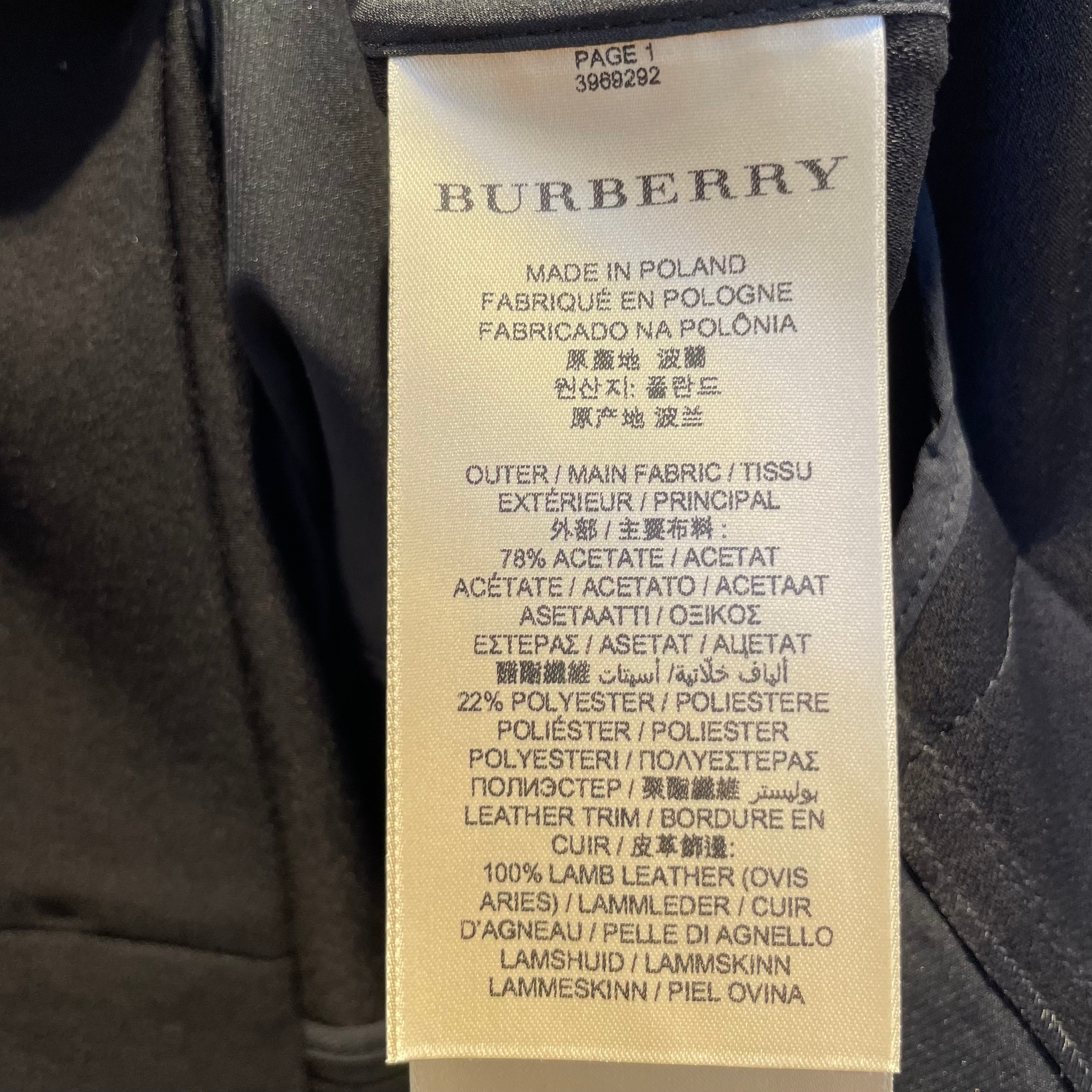 BURBERRY/Jacket/44/Alpaca/CRM/short jacket/black quilting view 5