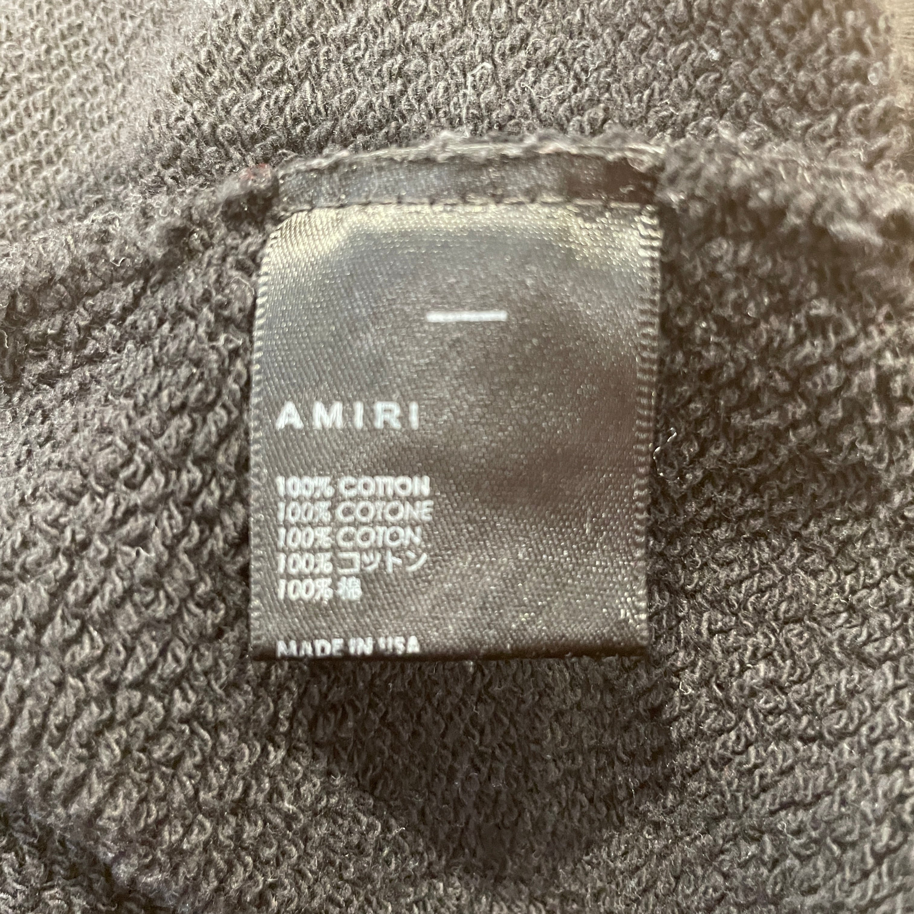 AMIRI/Sweatshirt/S/Cotton/BLK/RUM LABEL LS view 4