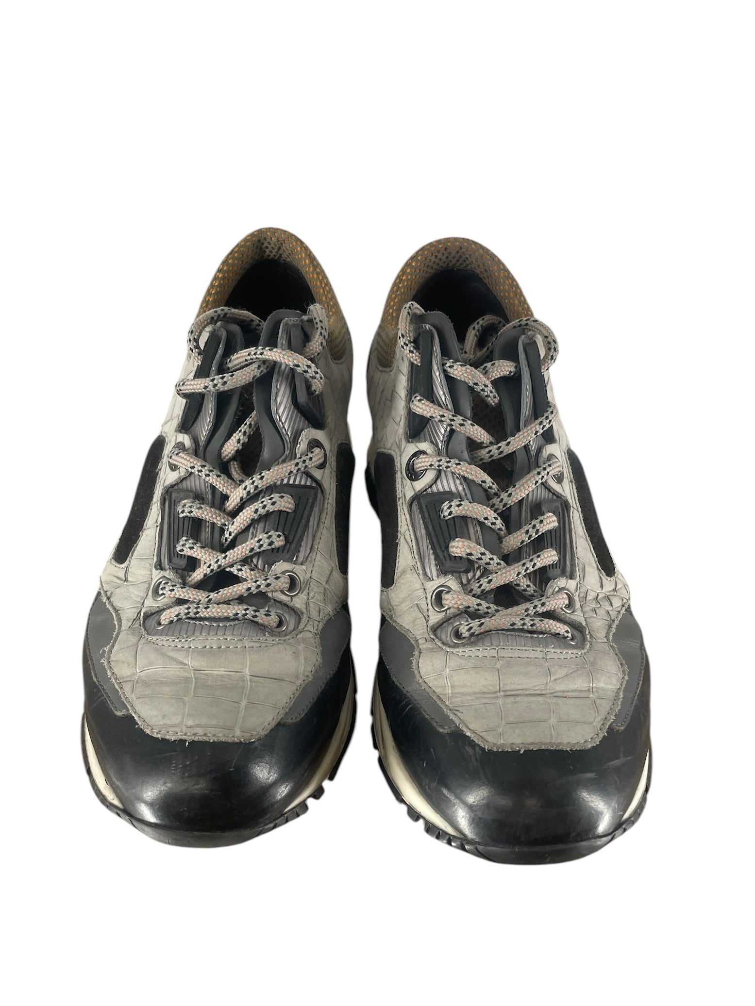 LANVIN/Sneaker/US 6/Animal Pattern/Leather/GRY/LOW-TOP CROC TRAINER view 4
