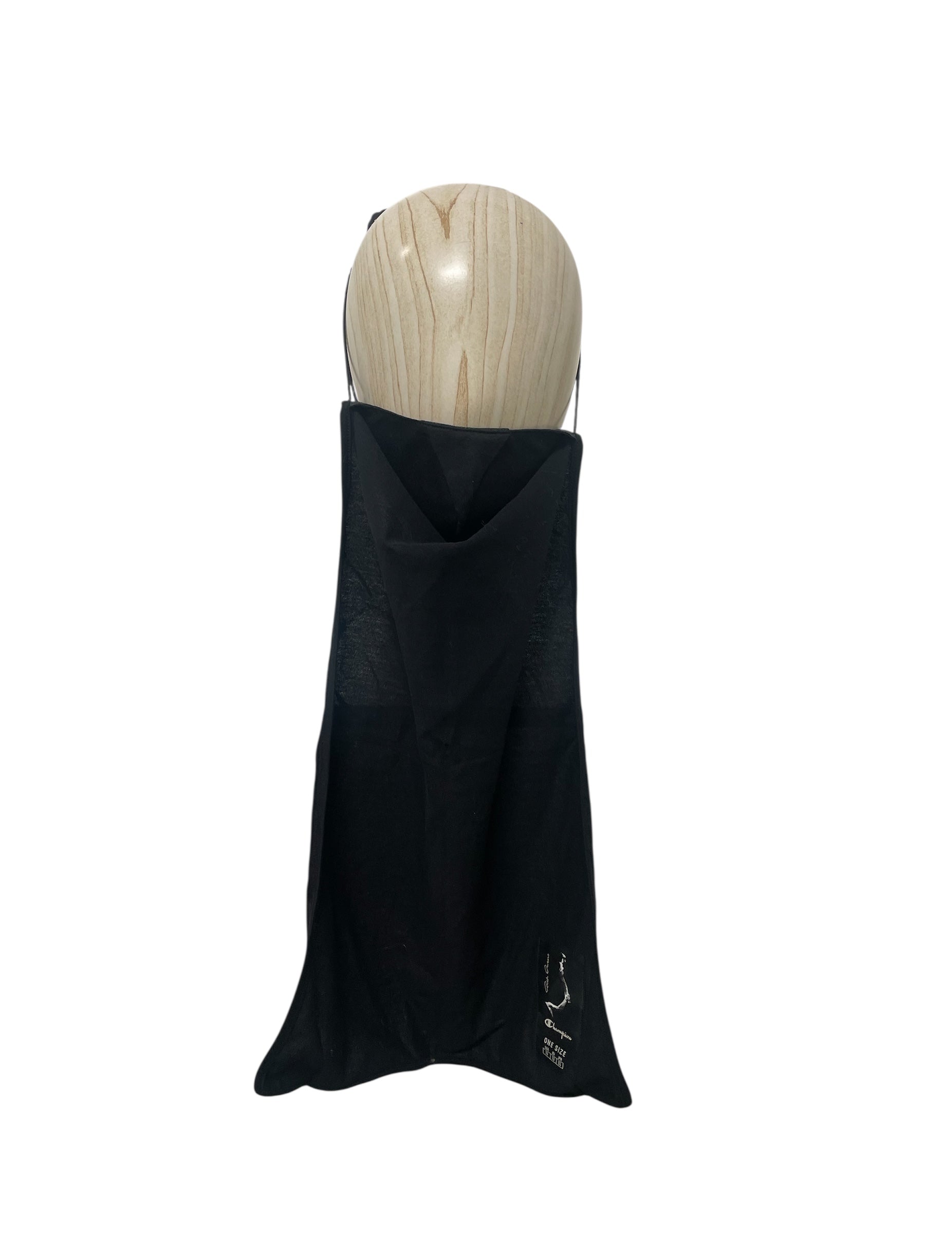 Rick Owens/Cotton/BLK/RICK O LONG MASK view 1