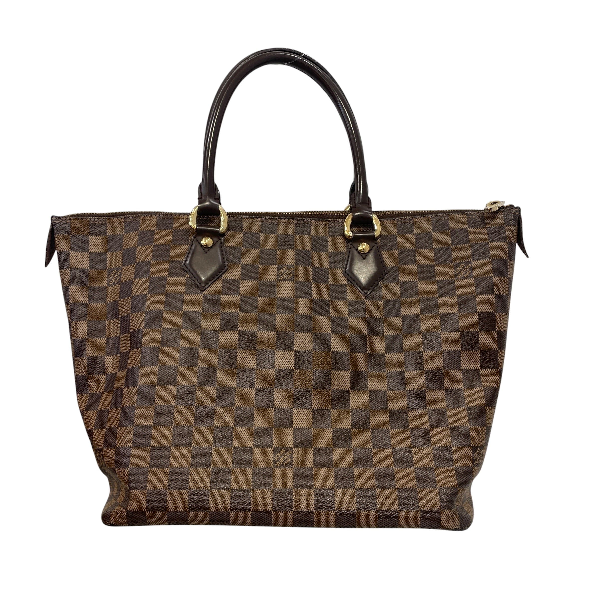LOUIS VUITTON/Hand Bag/Border/Leather/BRW/Damier Ebene view 1