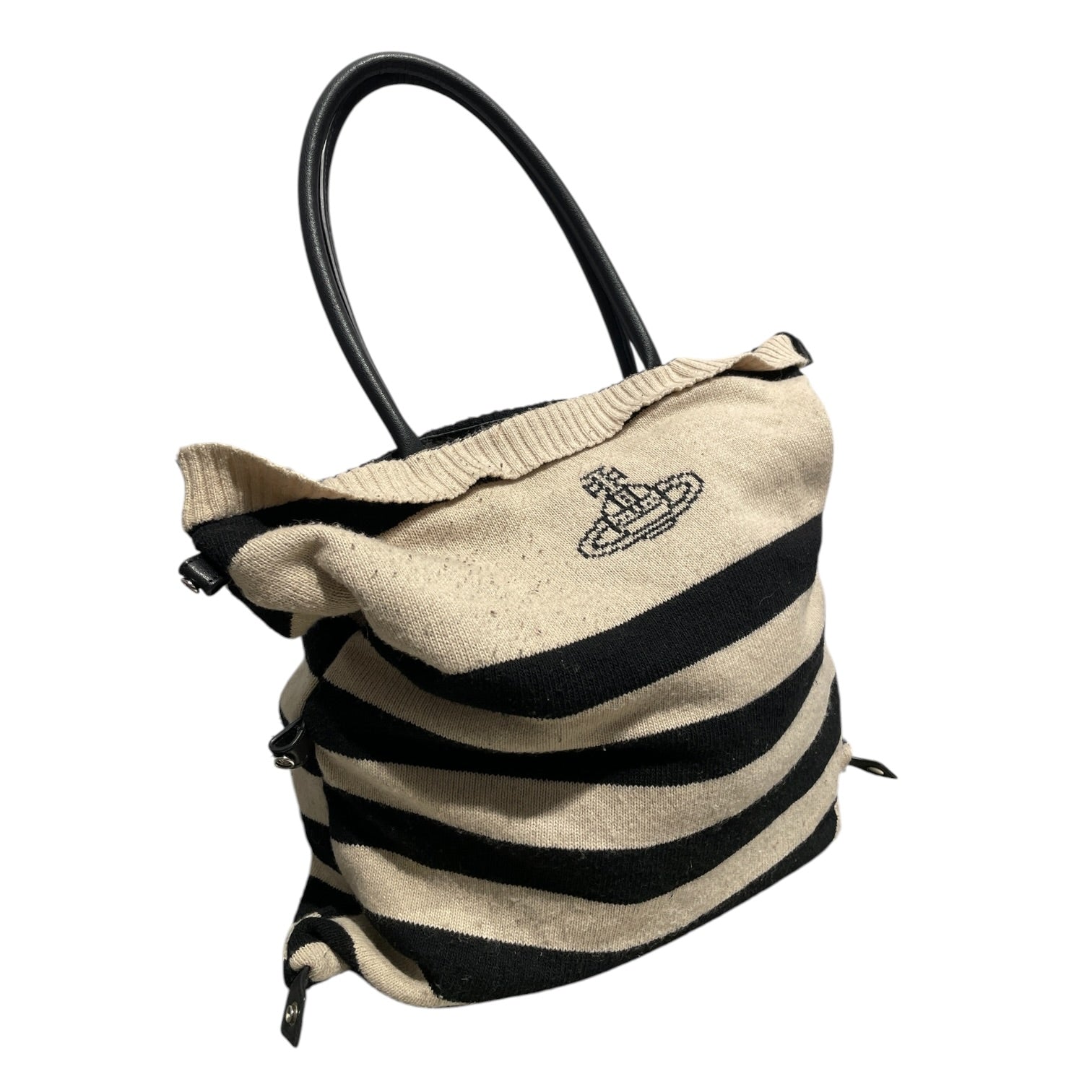 Vivienne Westwood/Tote Bag/Stripe/Cotton/WHT/ view 5