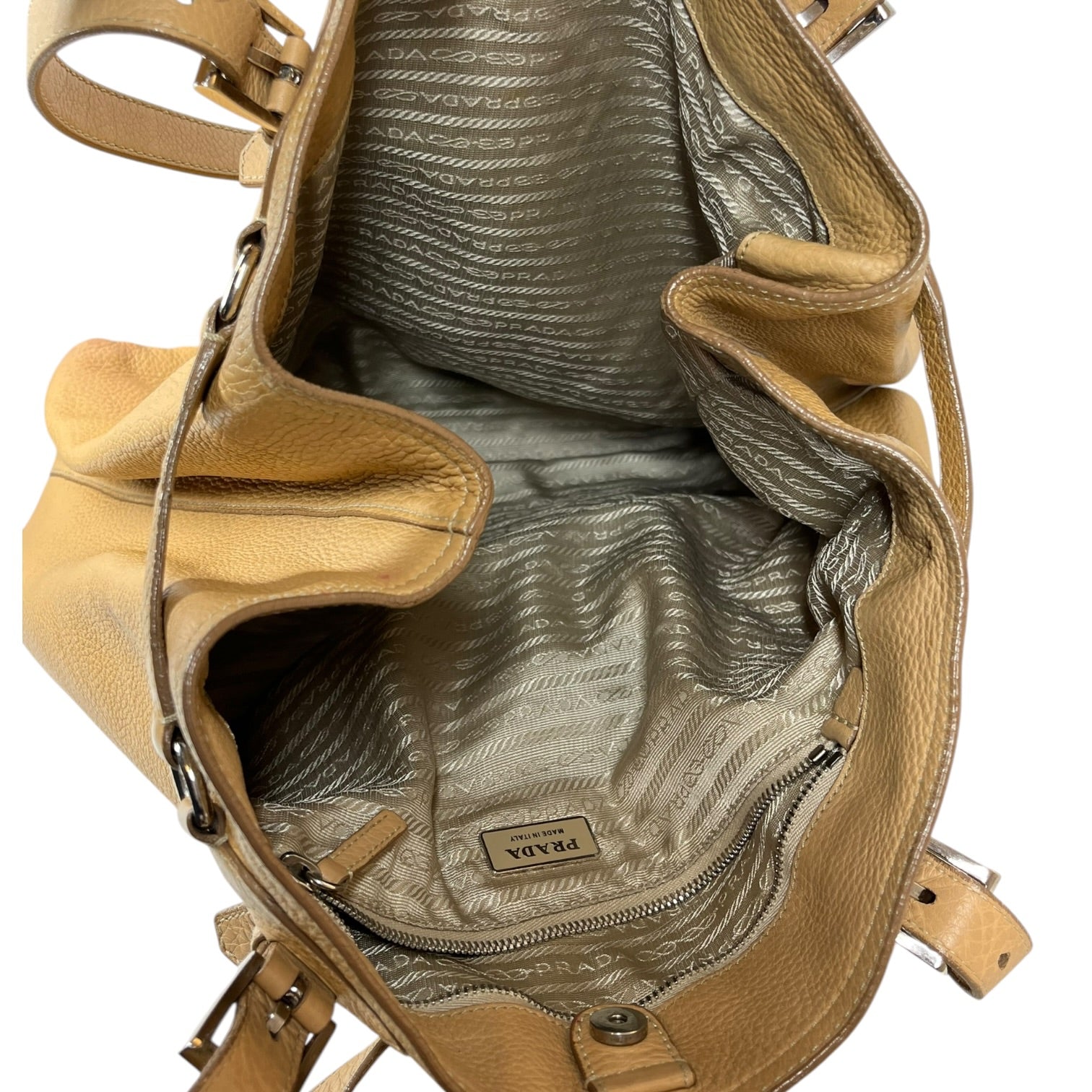PRADA/Hand Bag/Leather/ORN/Saffiano Leather view 3