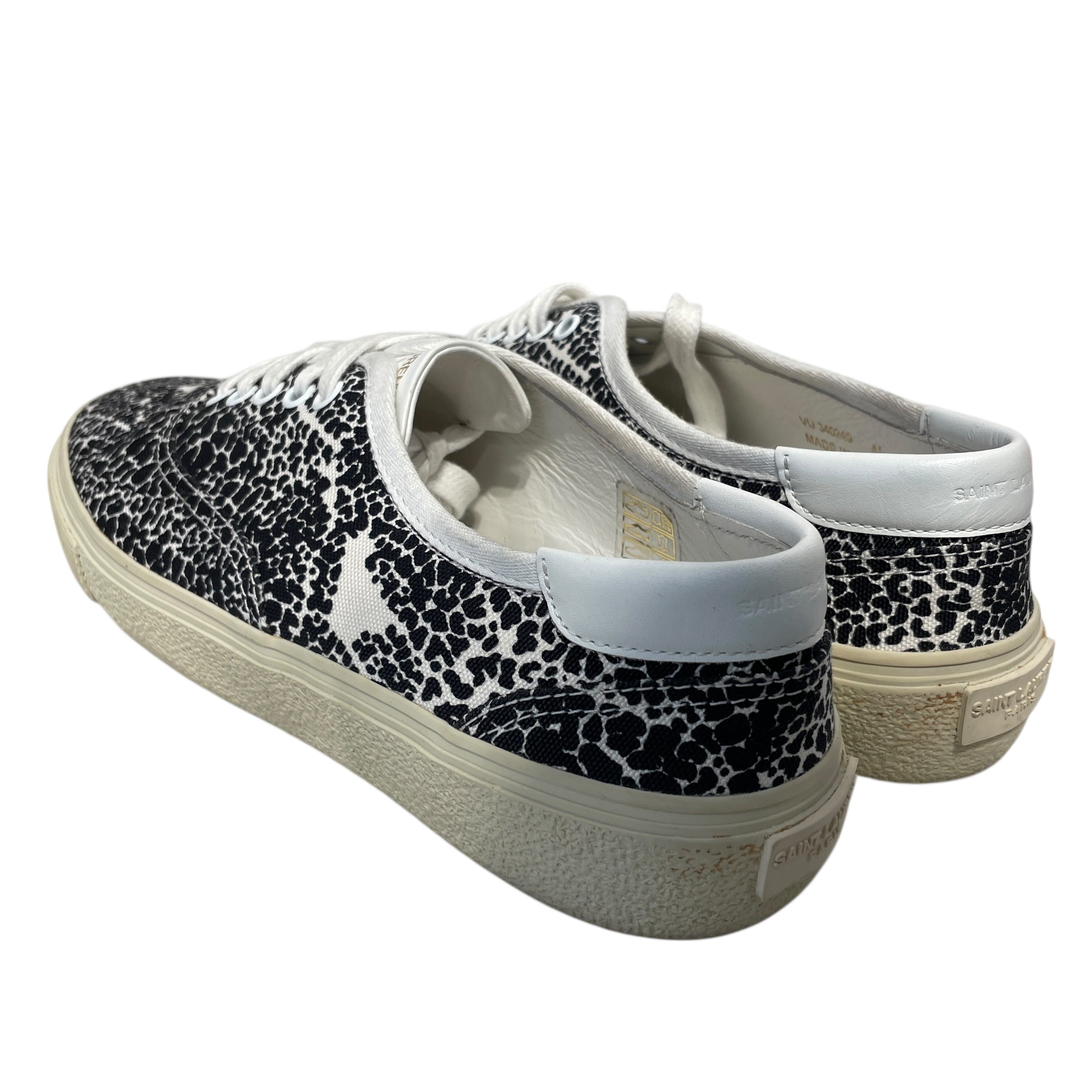 SAINT LAURENT/Low-Sneakers/EU 41/All Over Print/Cotton/WHT/ view 2