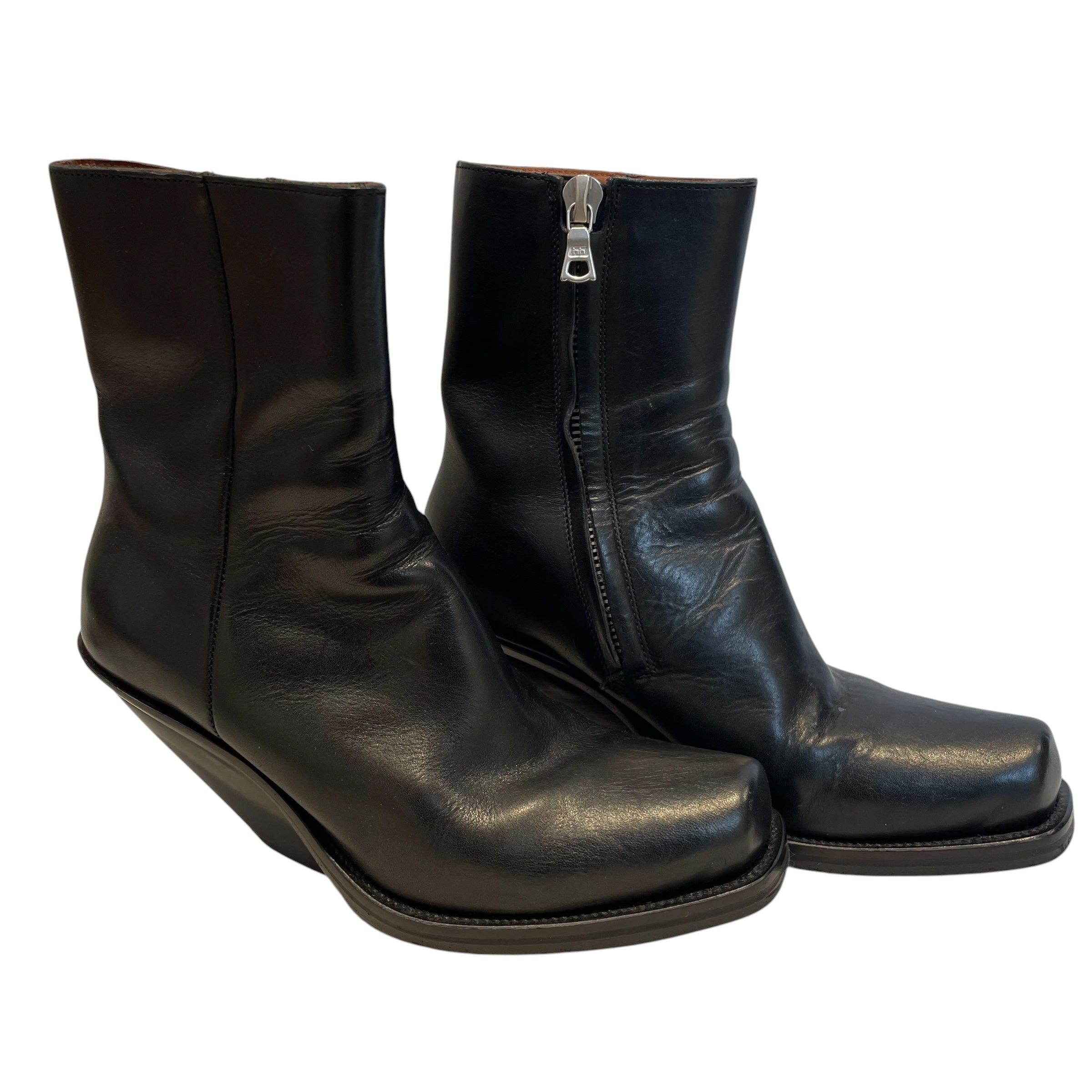 DEMNA GVASALIA/Boots/EU 37/Leather/BLK/ANGLED HEEL view 1