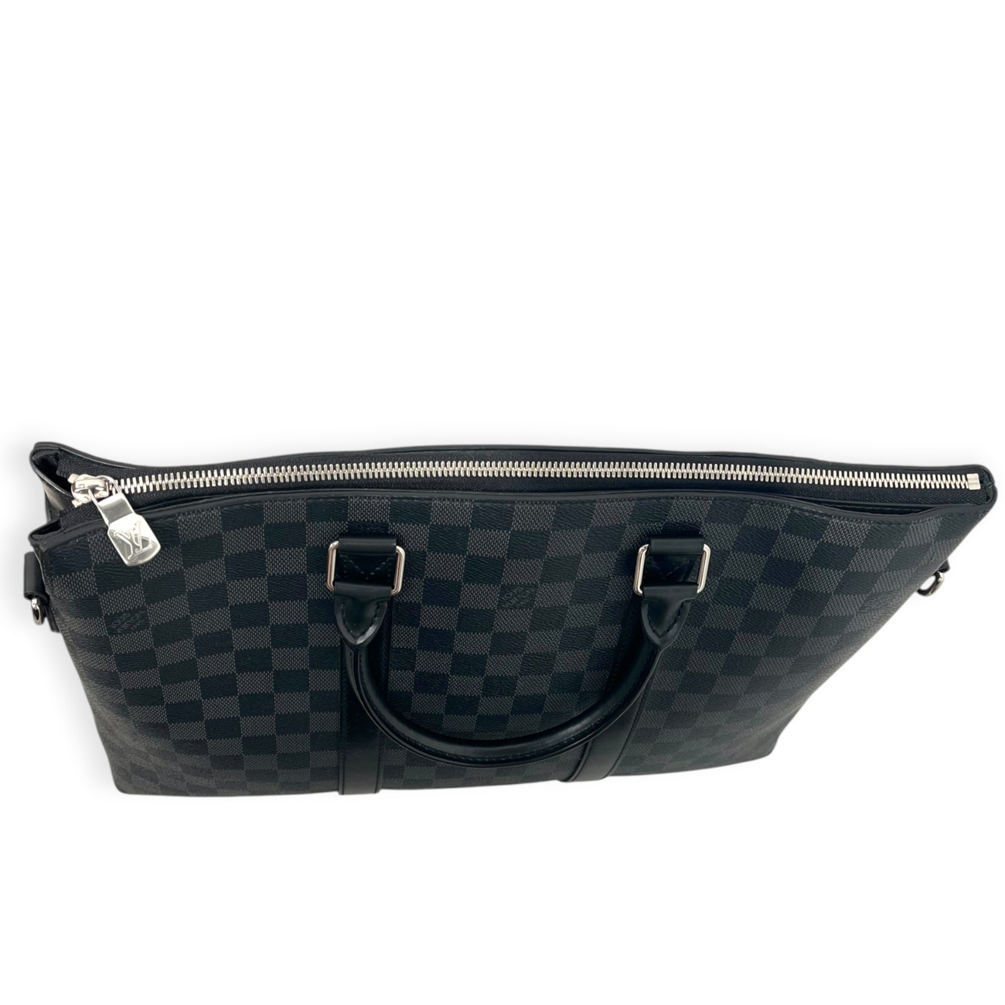 LOUIS VUITTON/Cross Body Bag/Gingham Check/Leather/BLK/DAMIER GRAPHITE TADAO PM TOTE view 6
