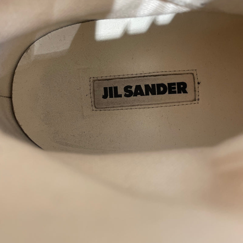JIL SANDER/Hi-Sneakers/EU 41/Cotton/WHT/GREY SOLE