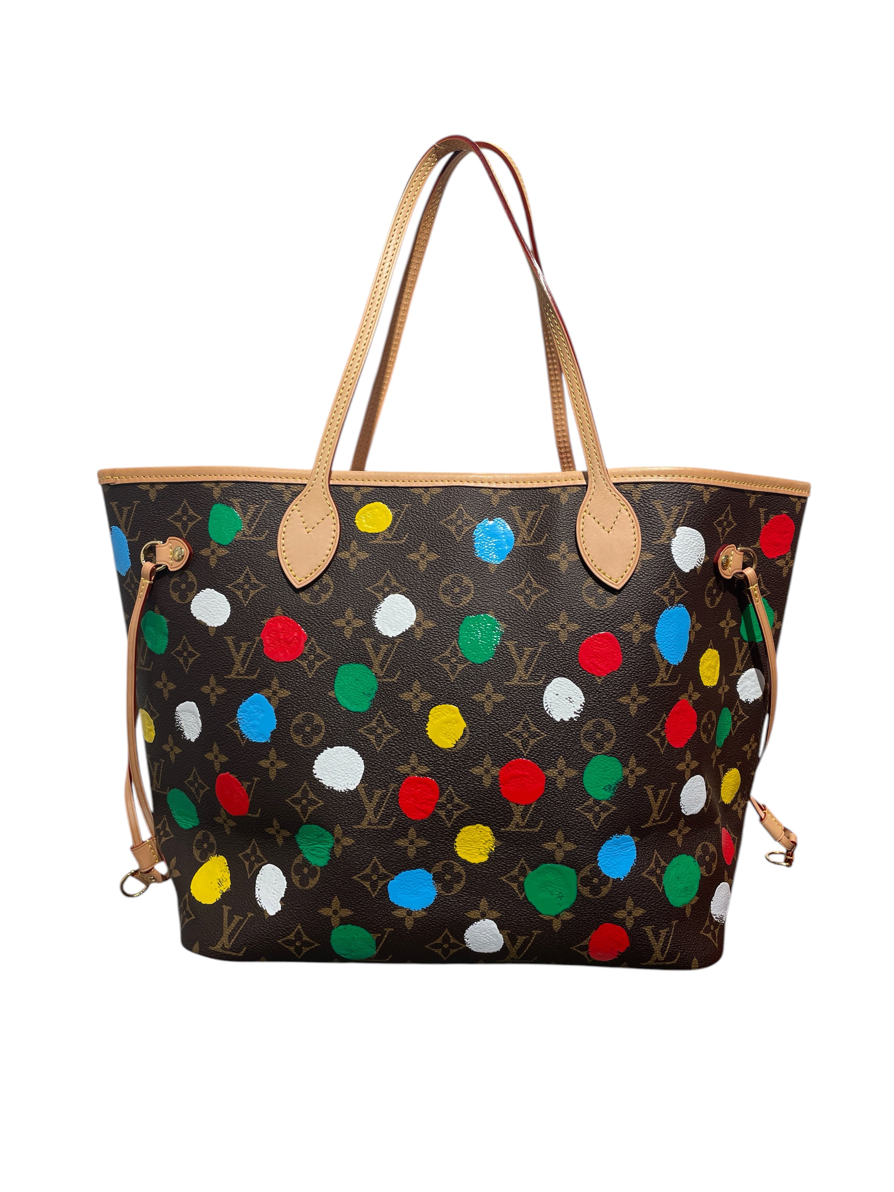 LOUIS VUITTON/Tote Bag/Monogram/Leather/BRW/NEVERFULL MM TOTE view 2