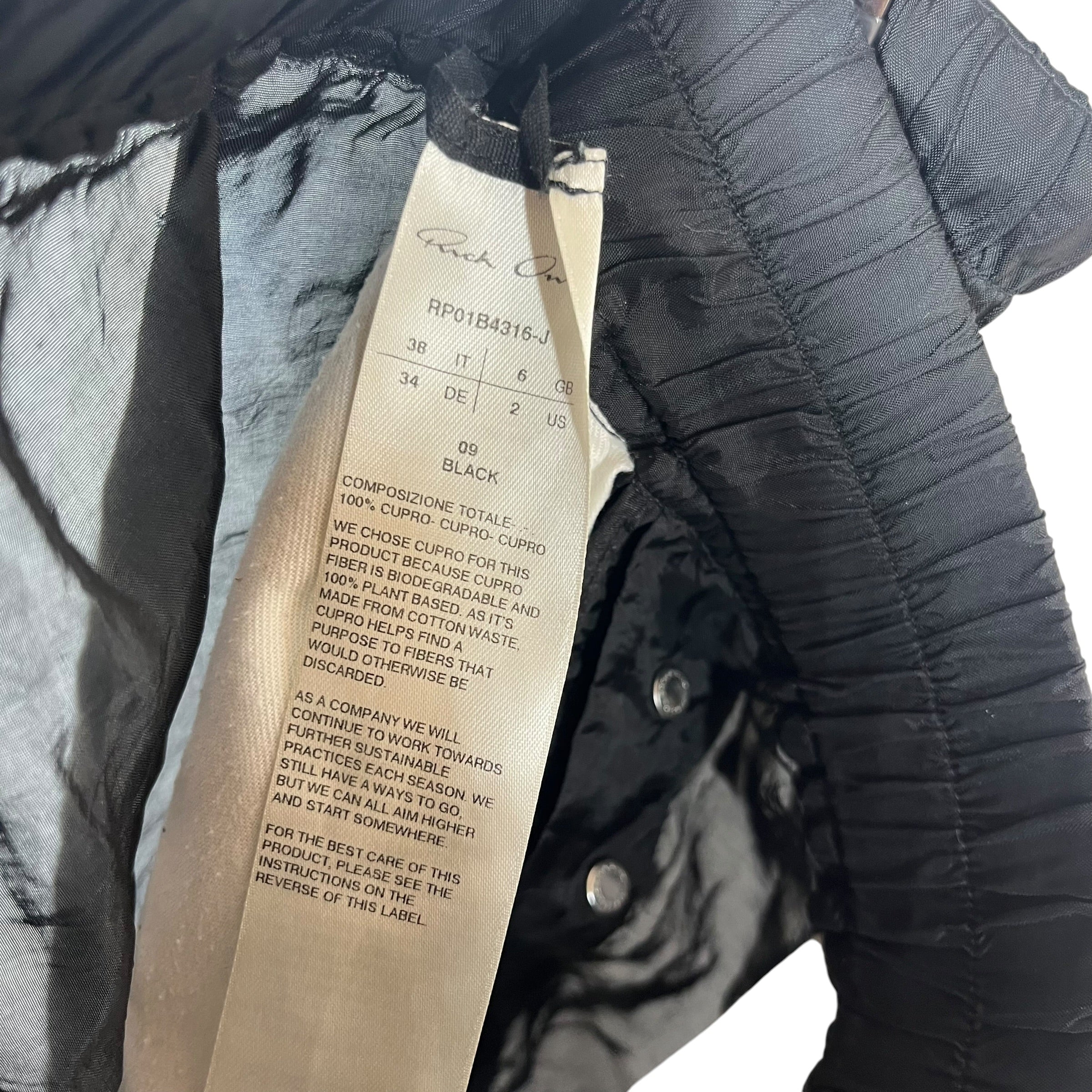 Rick Owens/Shorts/2/Nylon/BLK/Fog Boxer Shorts view 4