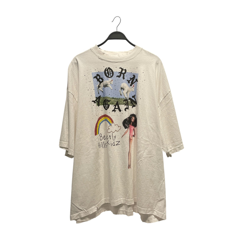 AMIS ET FLEURS/T-Shirt/XXL/Cotton/WHT/All Over Print/