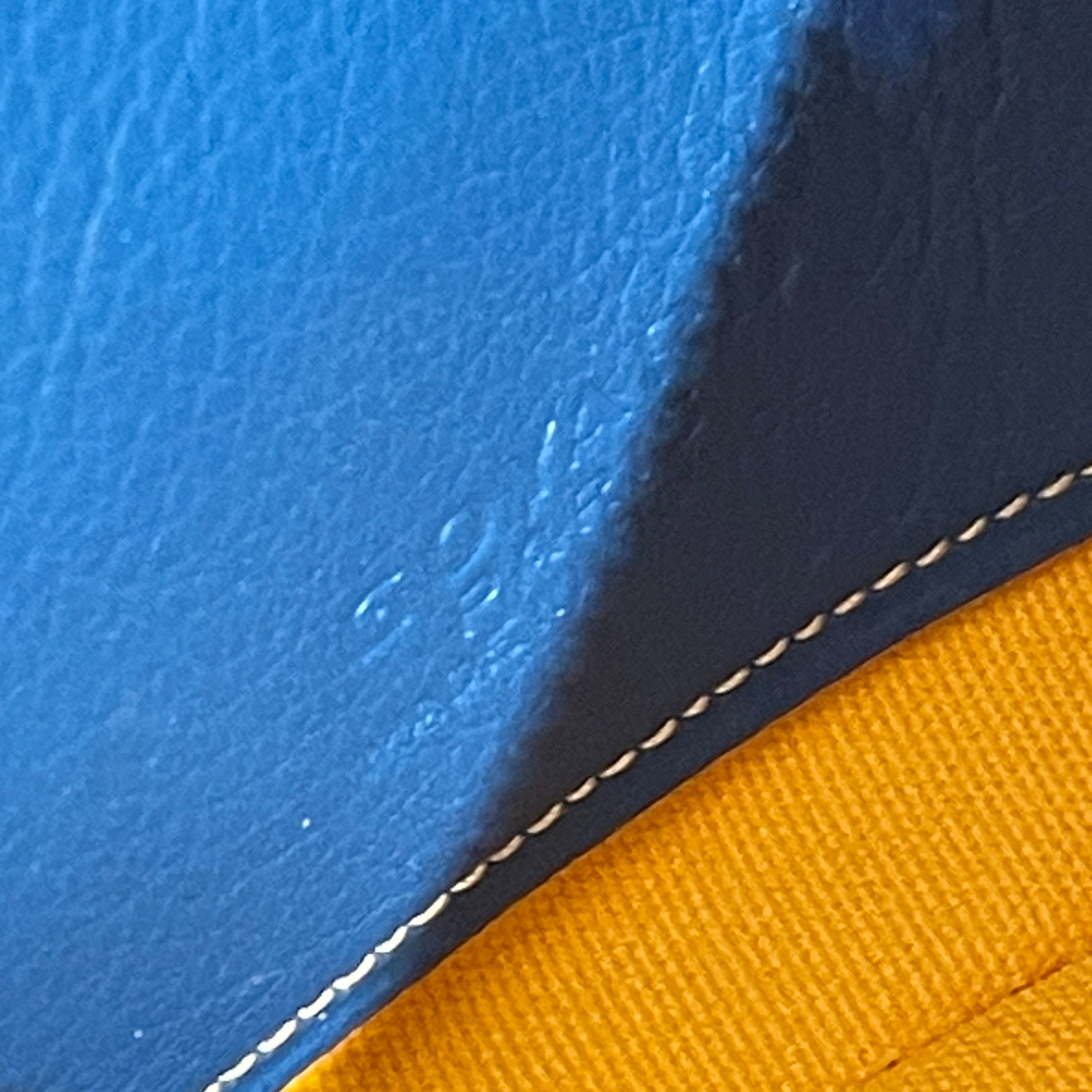 GOYARD/Coin Wallet/Monogram/Leather/BLU/senat pouch view 4