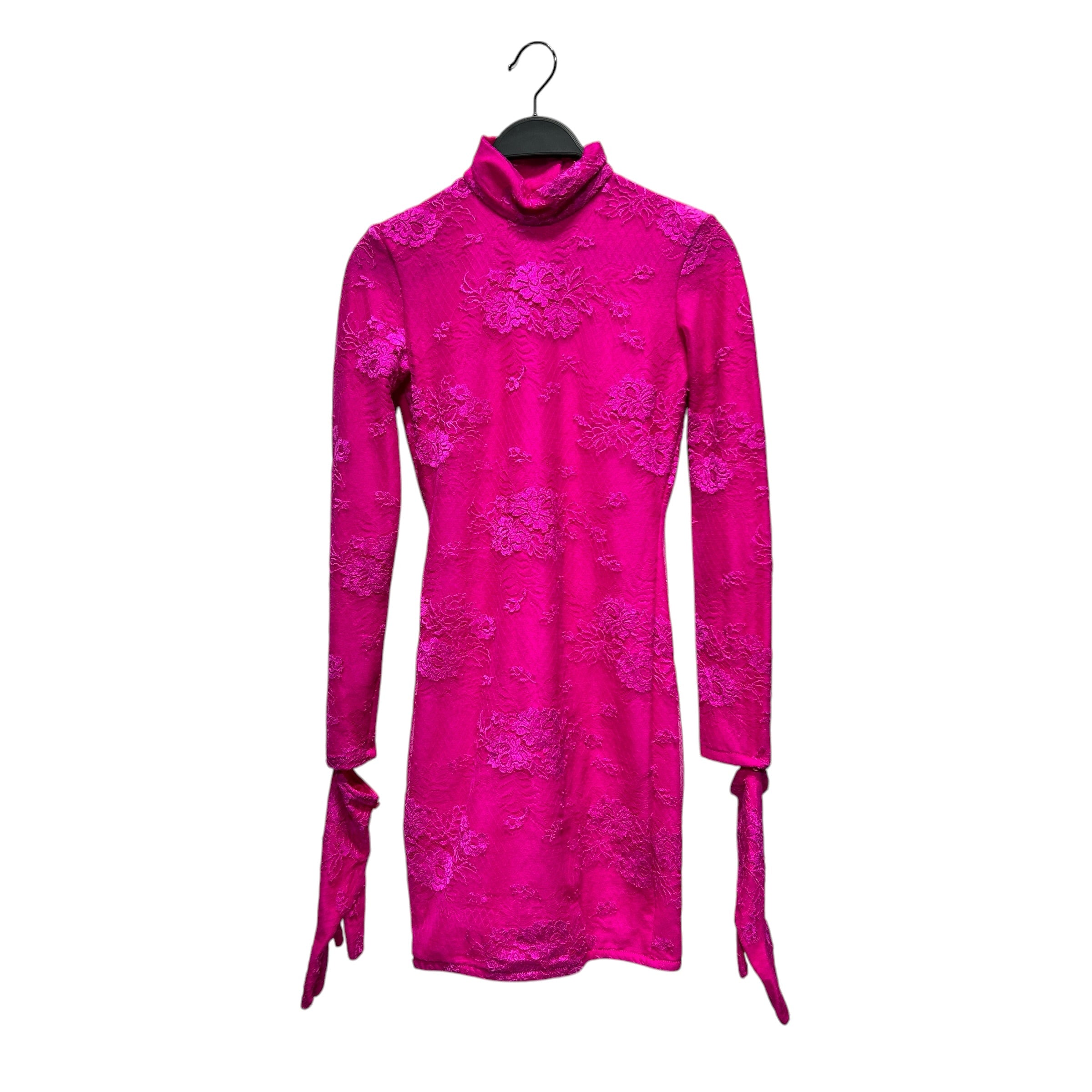 BALENCIAGA/Shirt Dress/34/All Over Print/Cotton/PNK/lace w gloves view 1