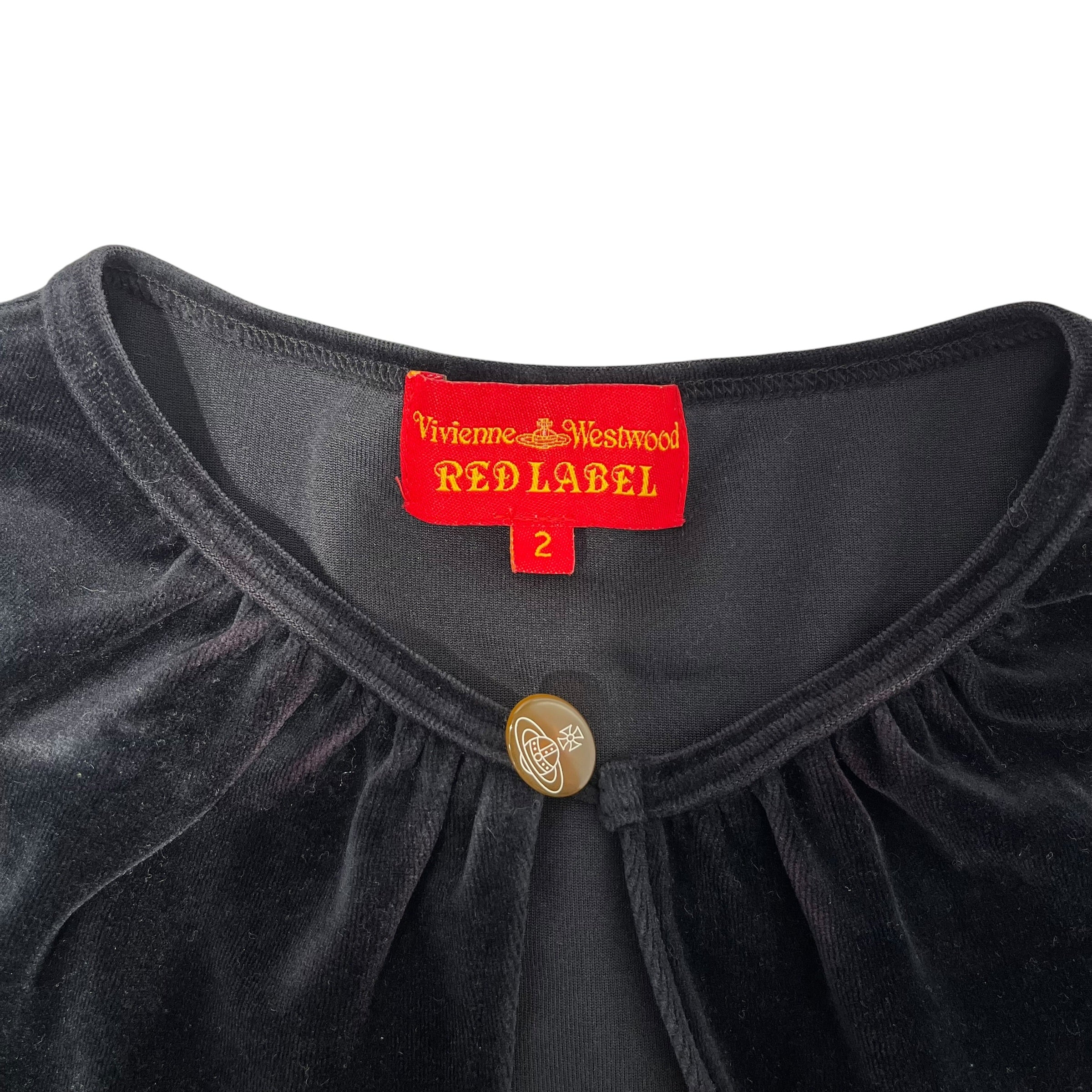 Vivienne Westwood RED LABEL/LS T-Shirt/2/Velour/BLK/ view 3