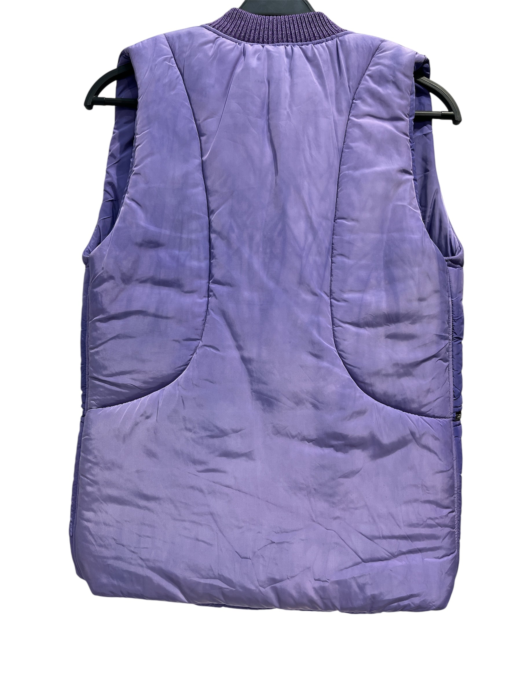 CHARLIE CONSTANINOU/Puffer Vest/M/Nylon/PPL/DYED ZIPPER VEST view 2