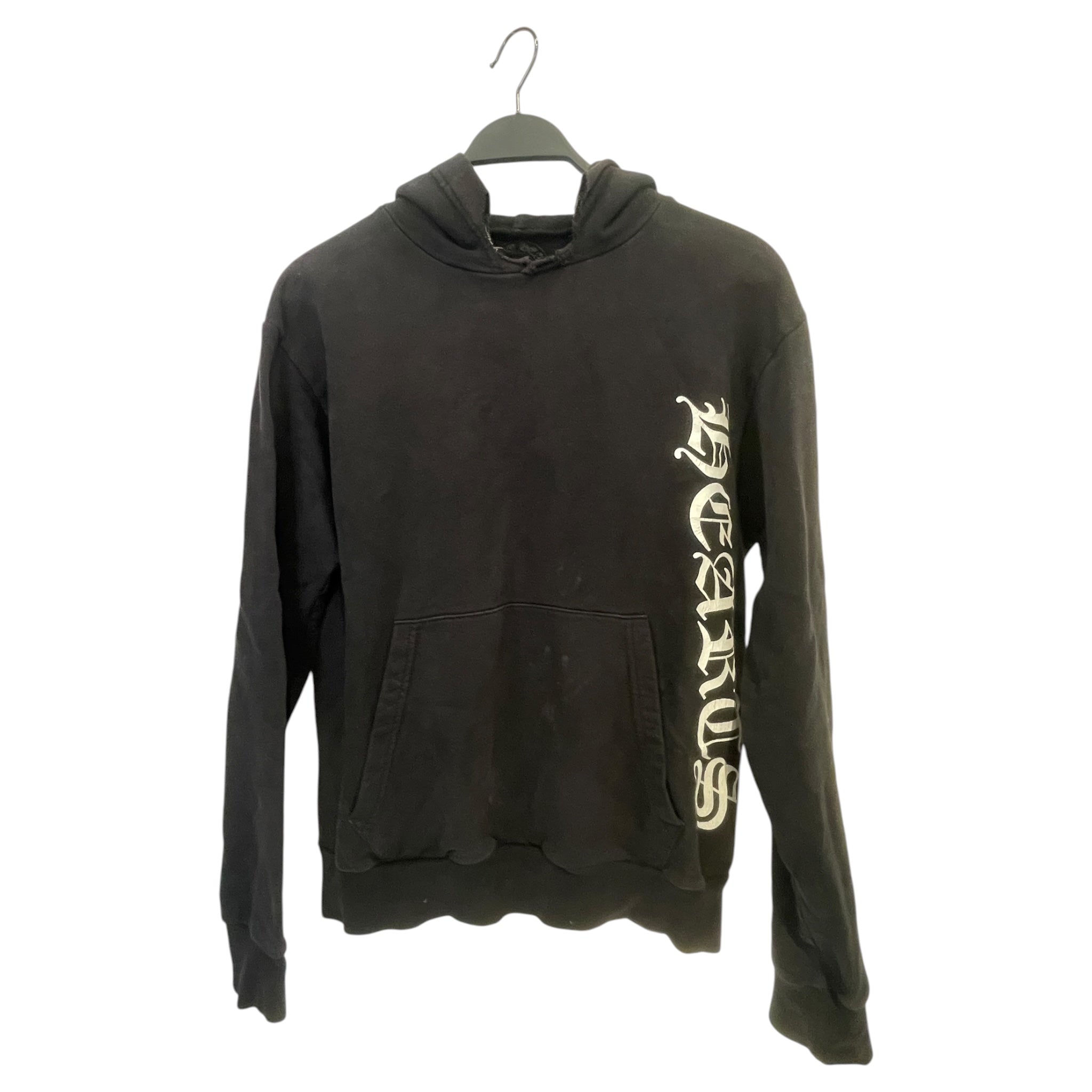 CHROME HEARTS/Hoodie/S/Cotton/BLK/CHROME SIDE LOGO AS IS view 1