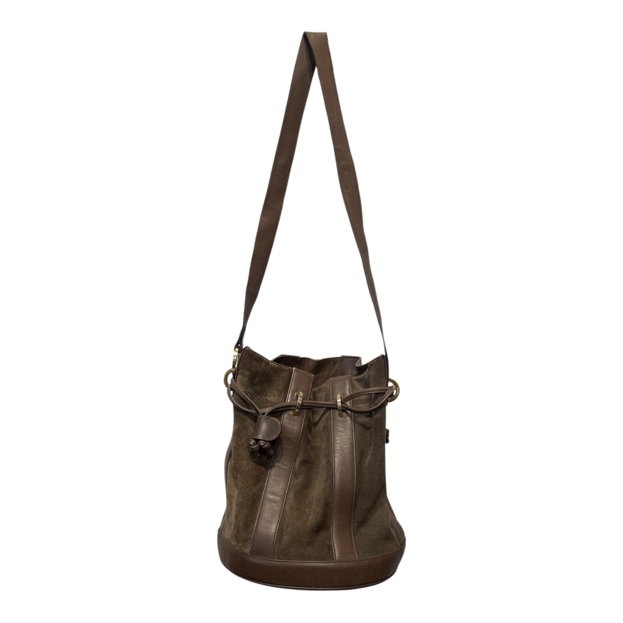 Salvatore Ferragamo/Bag/Leather/BRW/SUEDE BUCKET BAG view 2