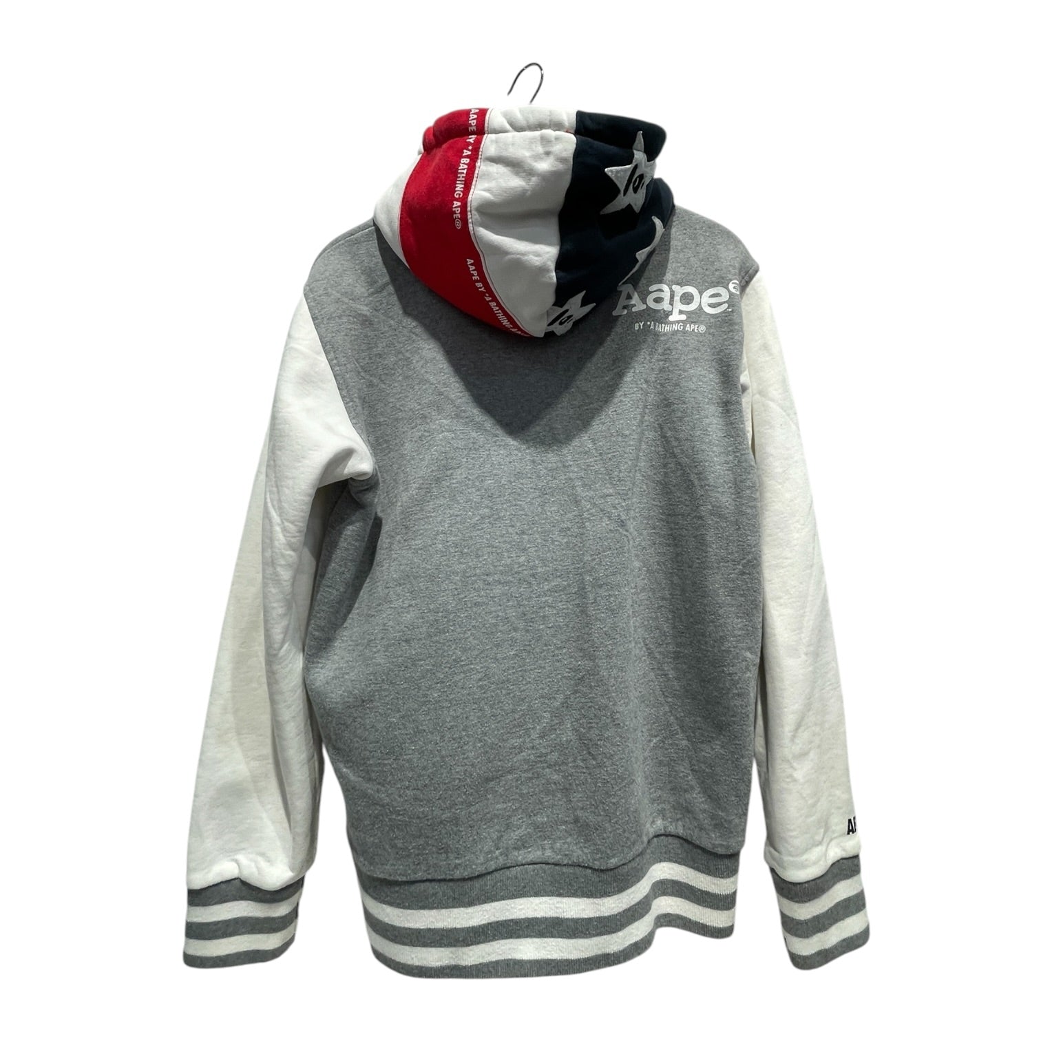 AAPE BY A BATHING APE/Hoodie/XL/Cotton/GRY/Stars & Stripe Hooded Jacket view 2