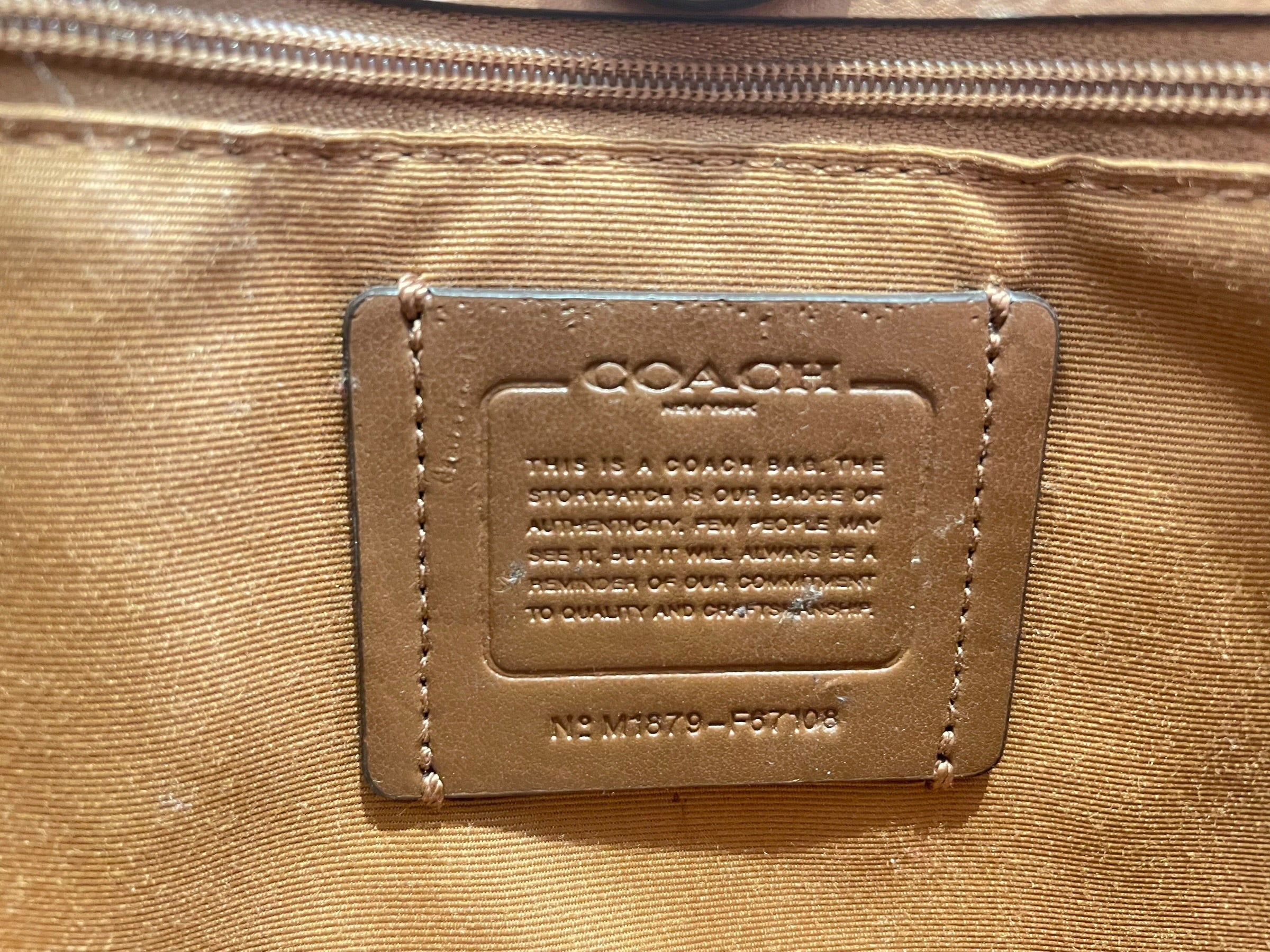 COACH/Tote Bag/Monogram/Leather/BEG/f67108 view 3