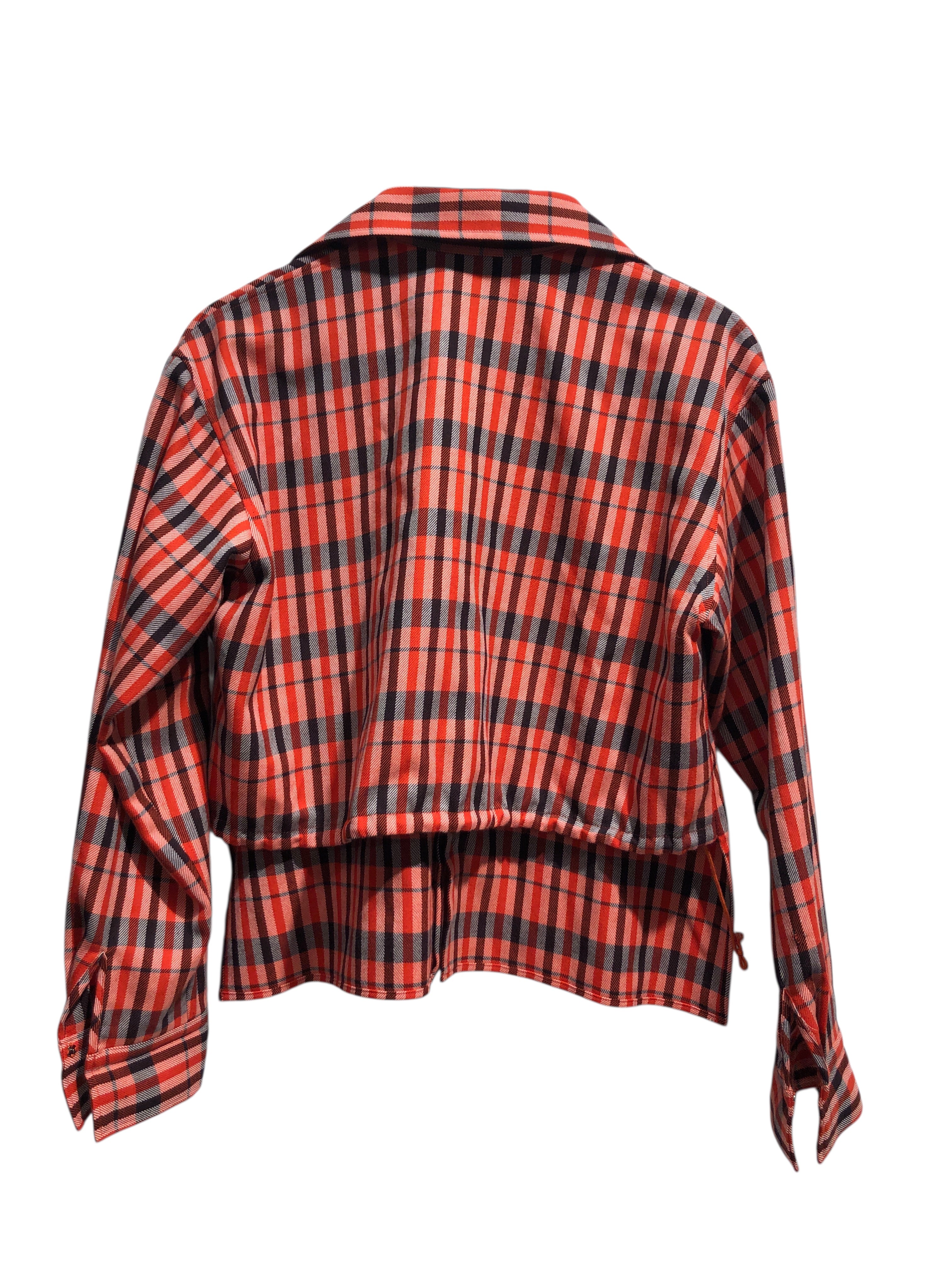 YOHJI YAMAMOTO/Flannel Shirt/3/Denim/ORN/ view 2