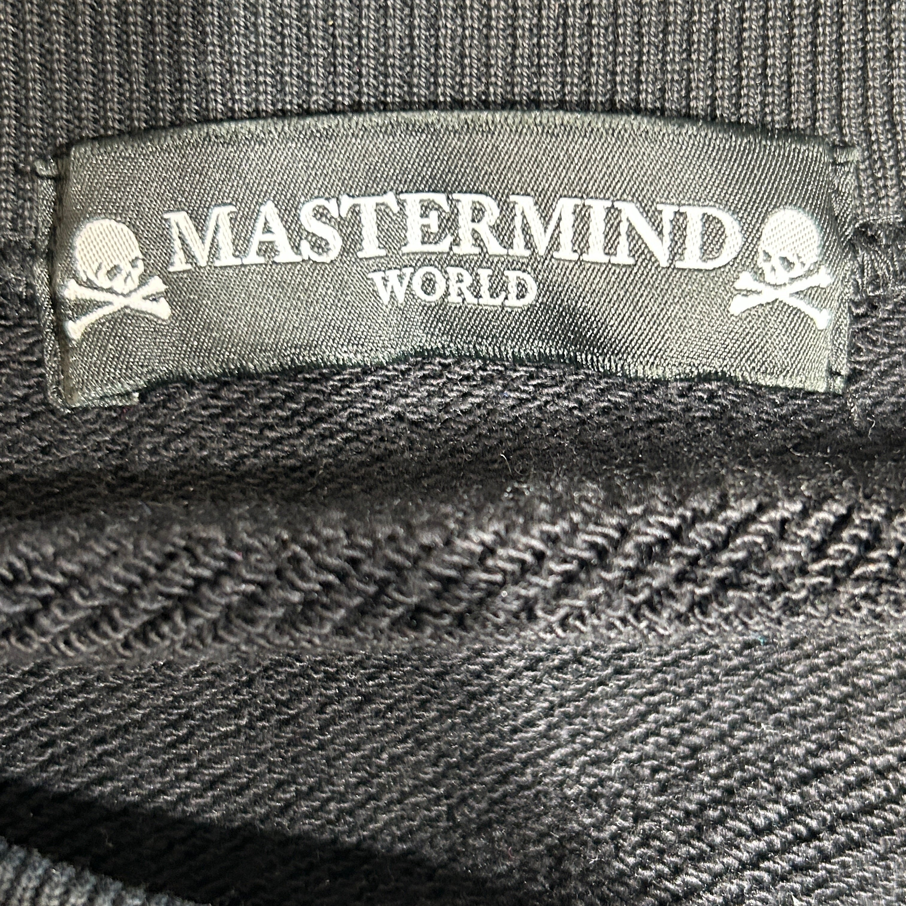 MASTERMIND WORLD/Sweatshirt/M/Cotton/BLK/glitter logo and skull view 3