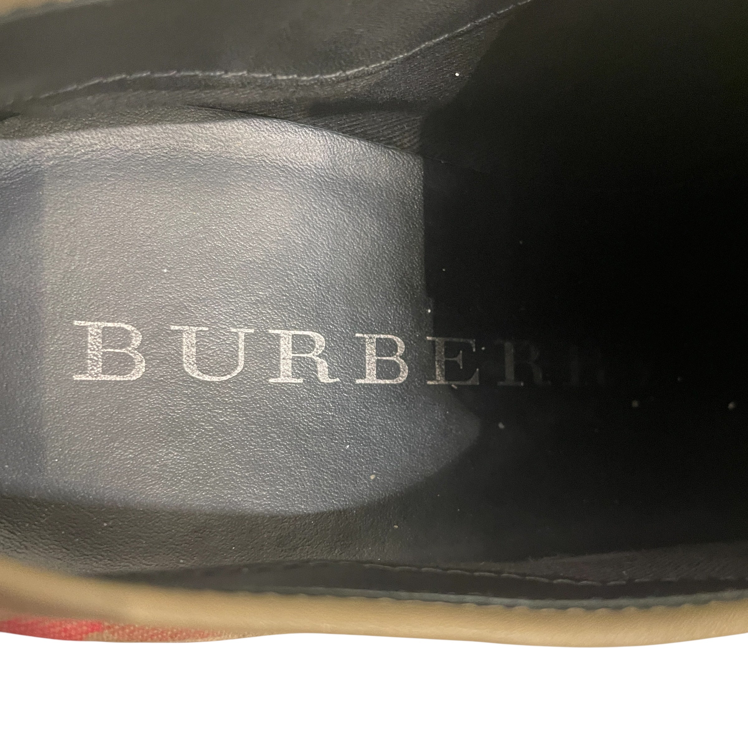 BURBERRY/Low-Sneakers/EU 41/Plaid/Cotton/MLT/TRAINER LACE UPS CLASSIC PLAID view 4