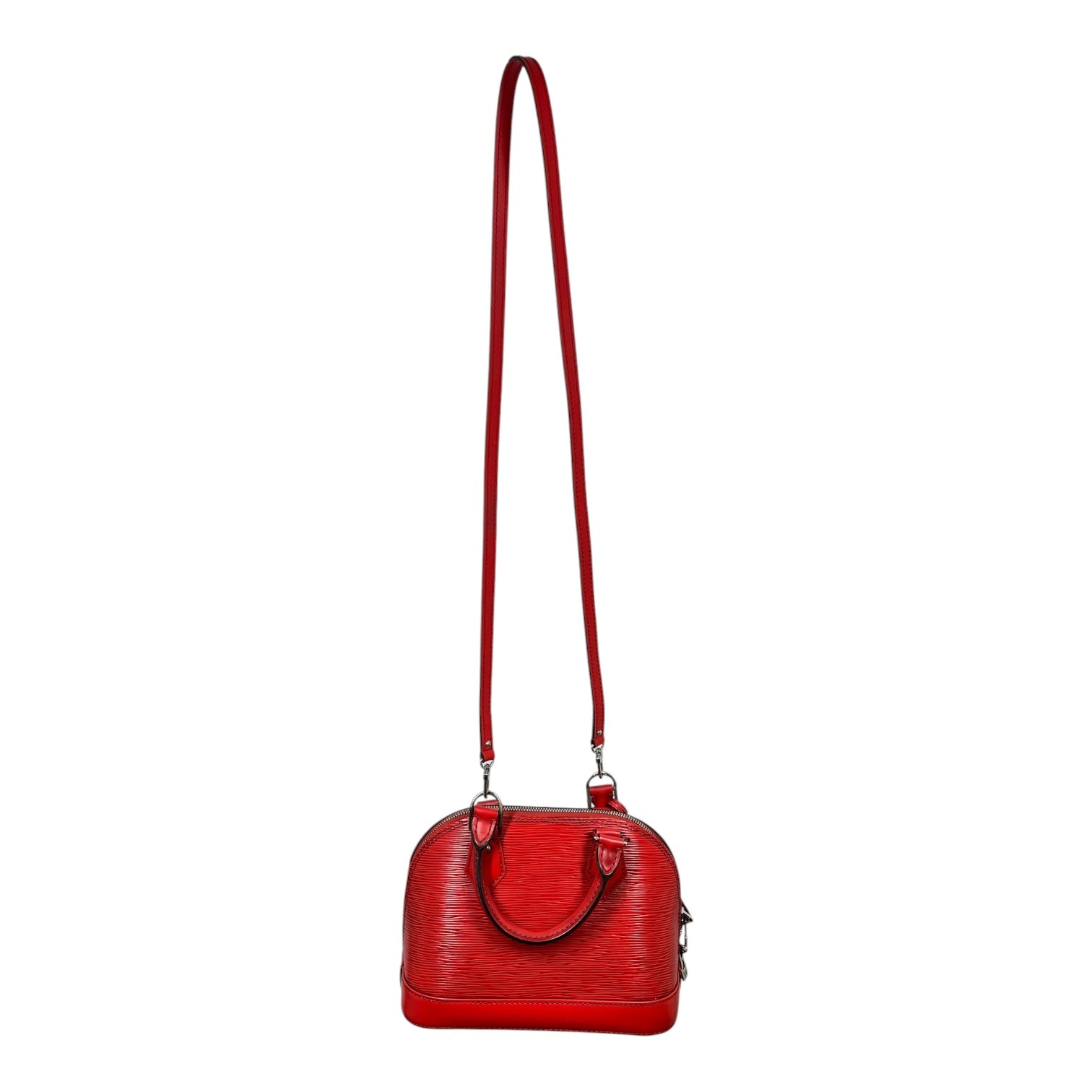 LOUIS VUITTON/Hand Bag/Leather/RED/ALMA HAND BAG view 2