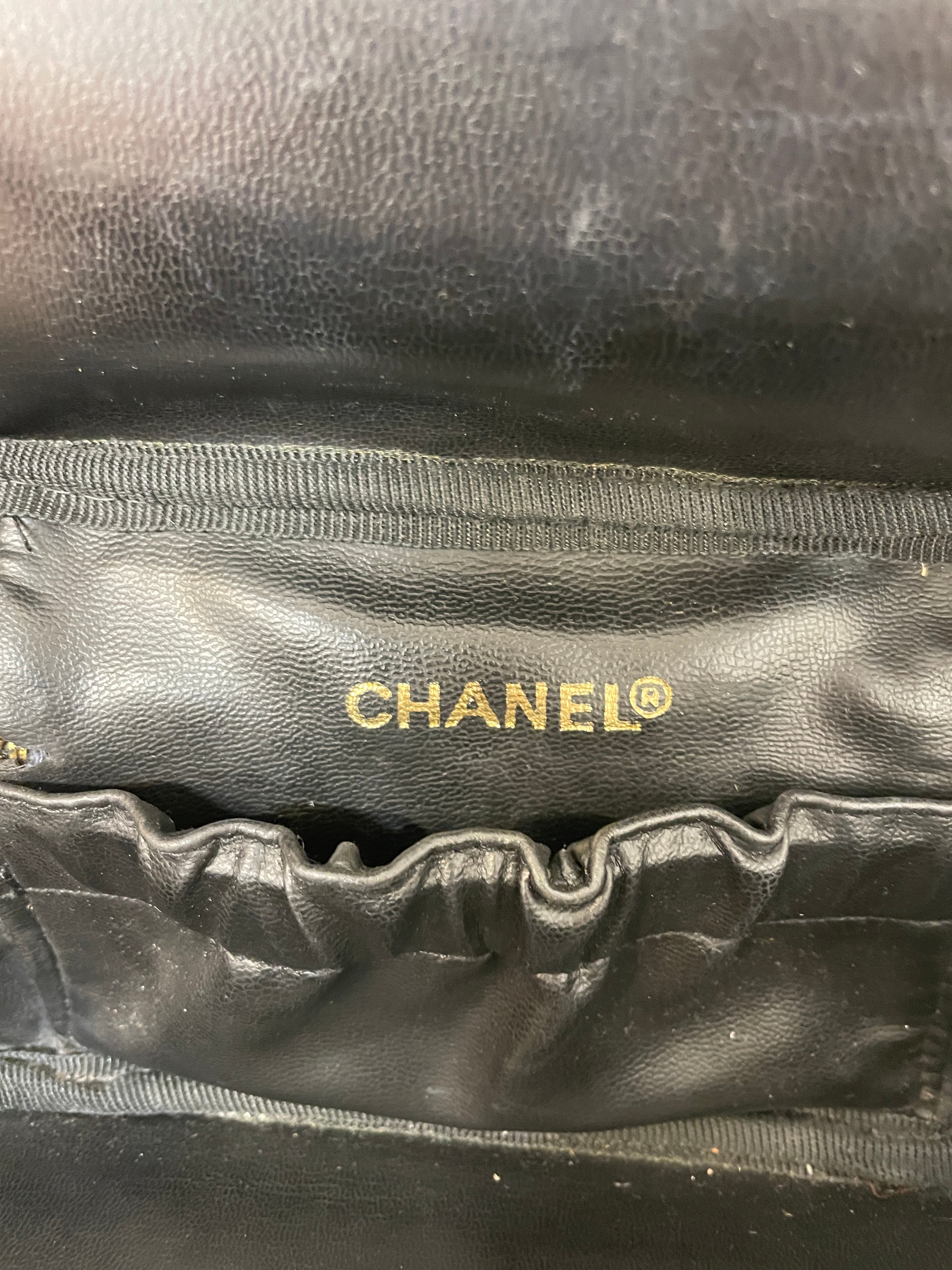 CHANEL/Pouch/Leather/Black/3929175 pouch view 5