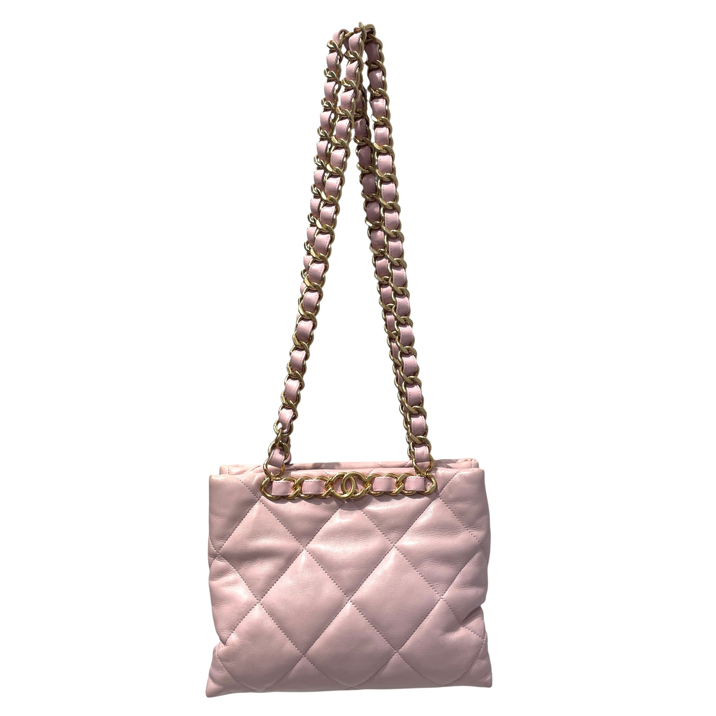 CHANEL/Hand Bag/Lambskin/PNK/CC Logo Matelasse Quilted view 2