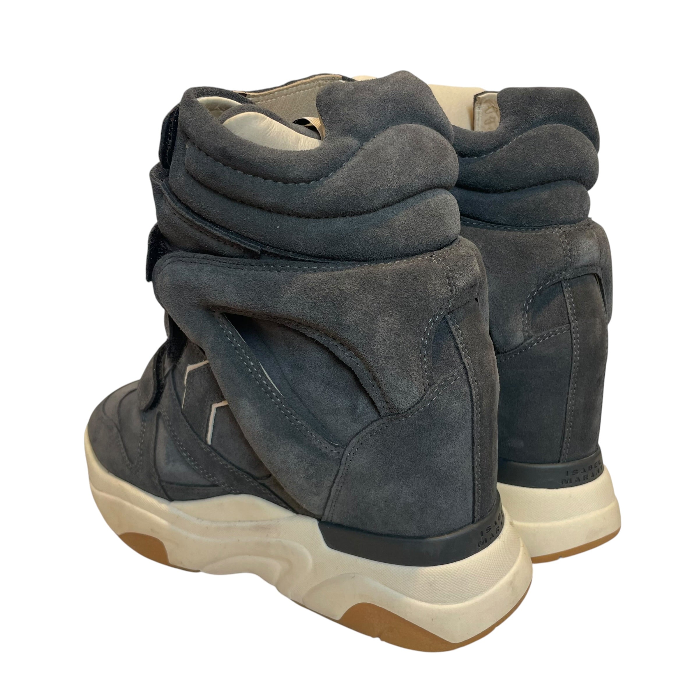 ISABEL MARANT/Hi-Sneakers/US 7/GRY/balskee hightop wedges view 2