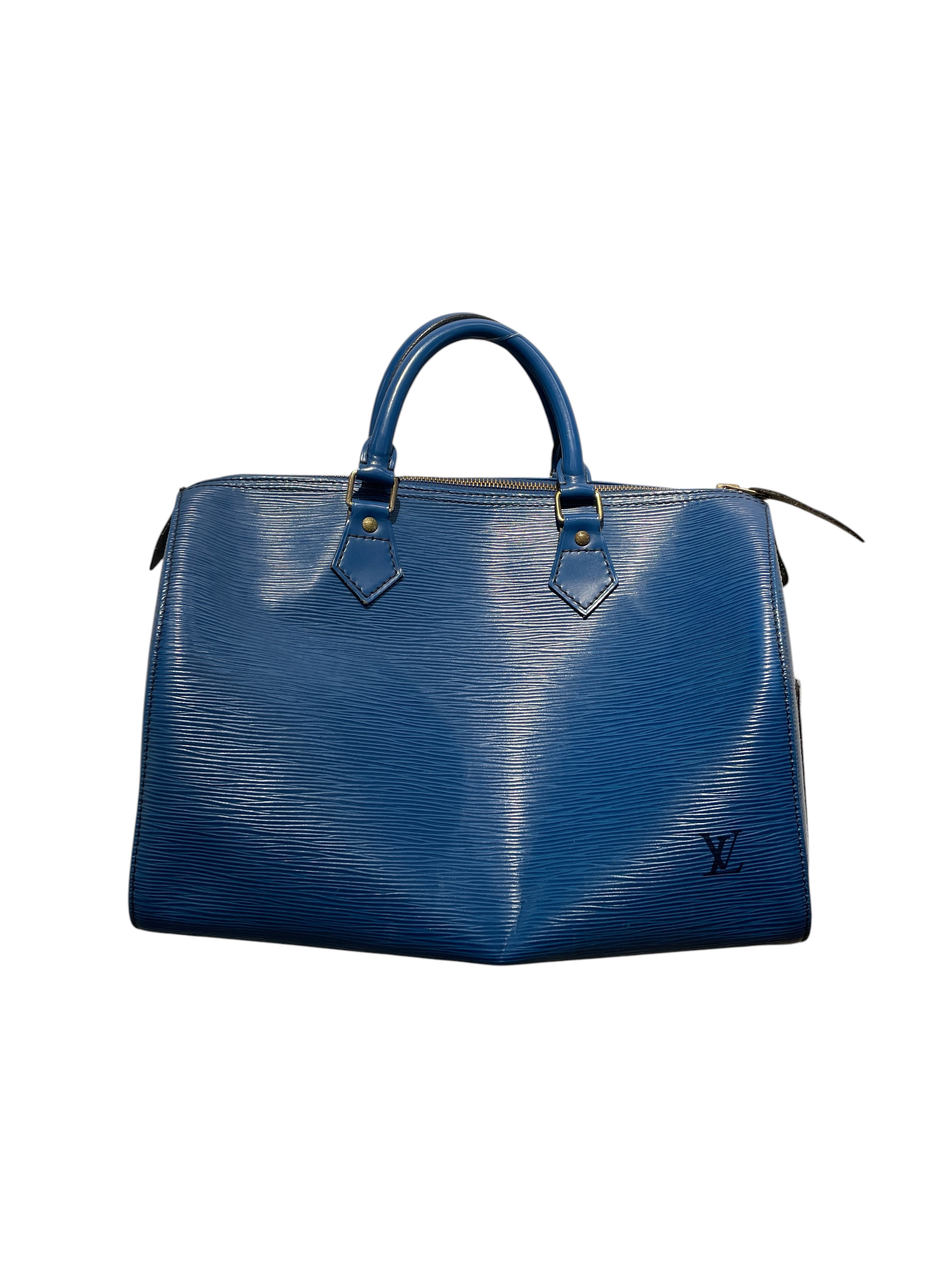 LOUIS VUITTON/Hand Bag/Leather/BLU/EPI LEATHER SPEEDY view 2