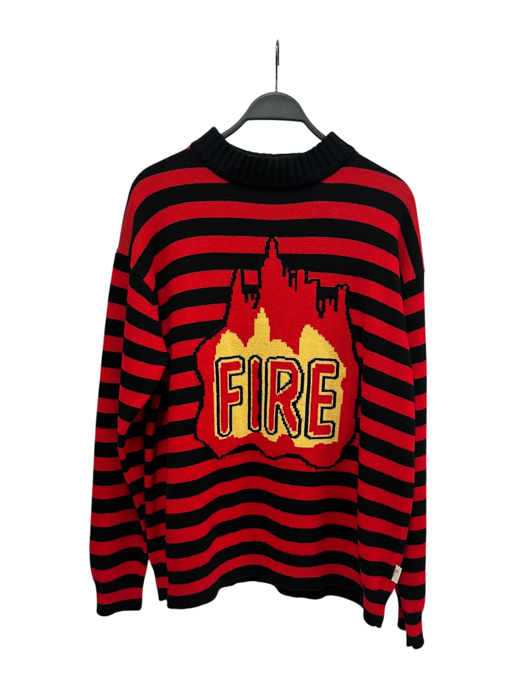 MONCLER/Sweater/L/Stripe/Cotton/RED/FIRE/GRAPHIC view 1