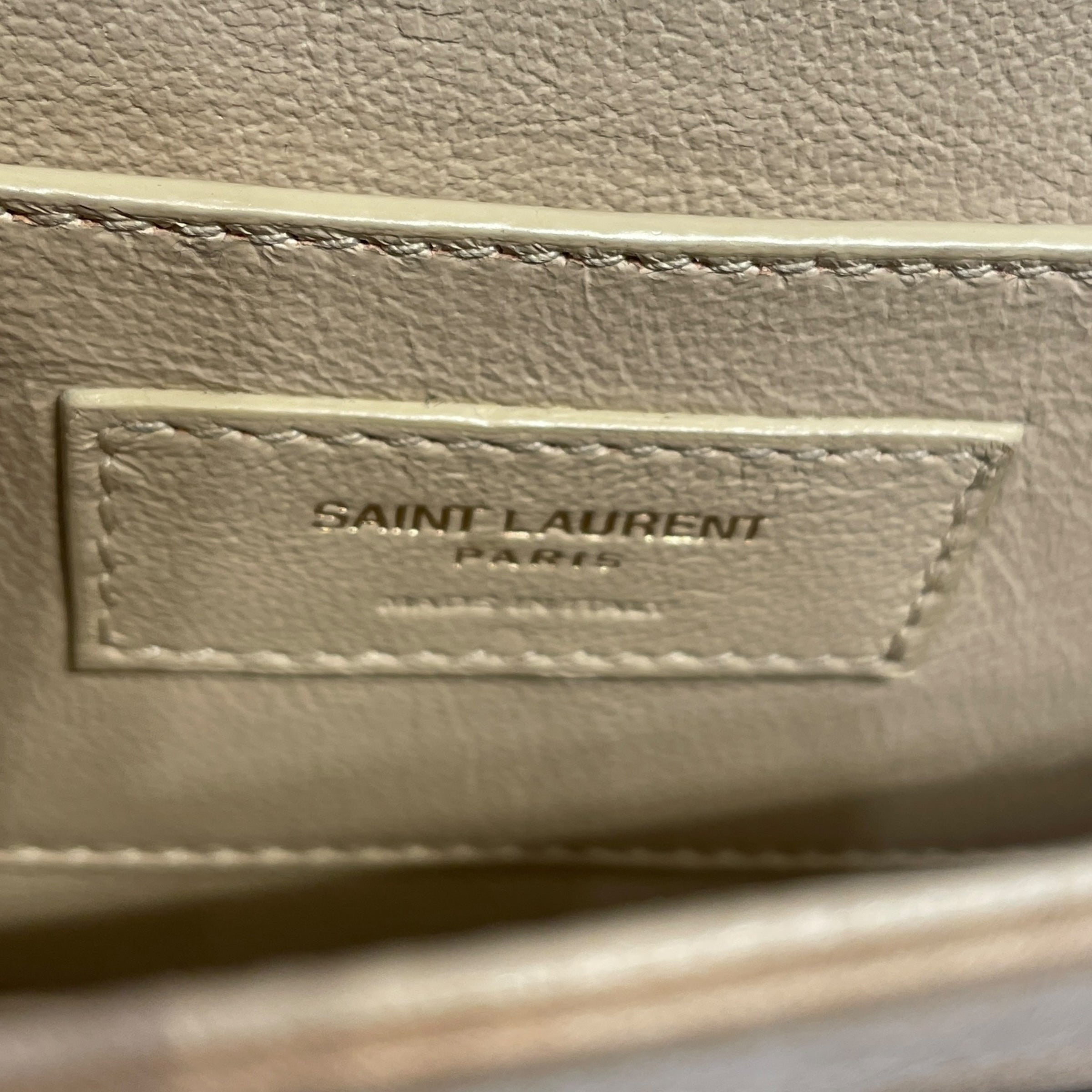 YVES SAINT LAURENT/Hand Bag/FREE/Leather/BEG/Suede Quilted Solferino view 7